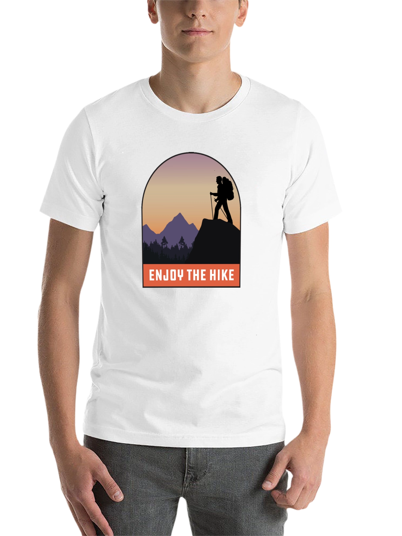 Black Enjoy the Hike Graphic Tee - Adventure Awaits! view 14