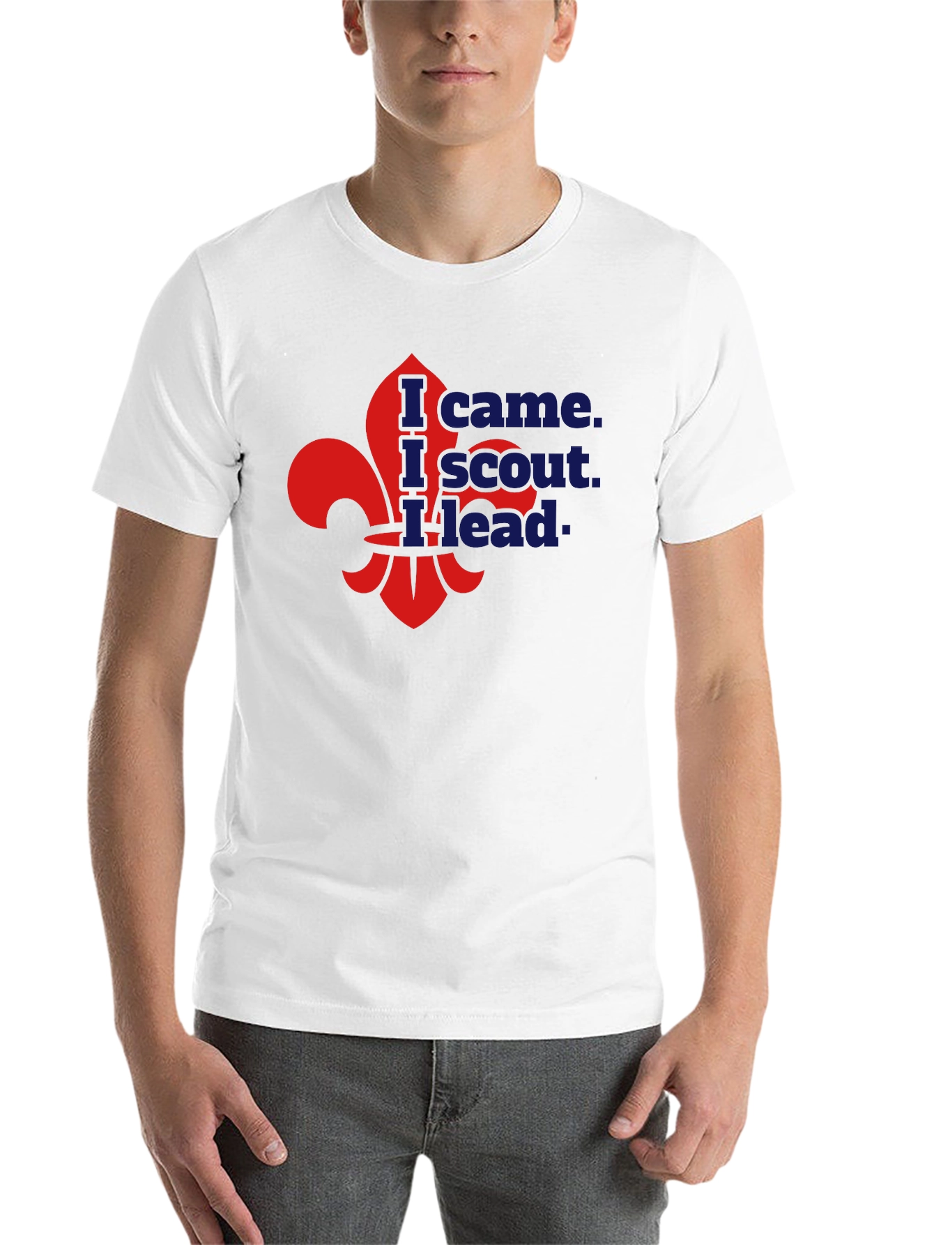 Black I came. I scout. I lead T-Shirt view 14