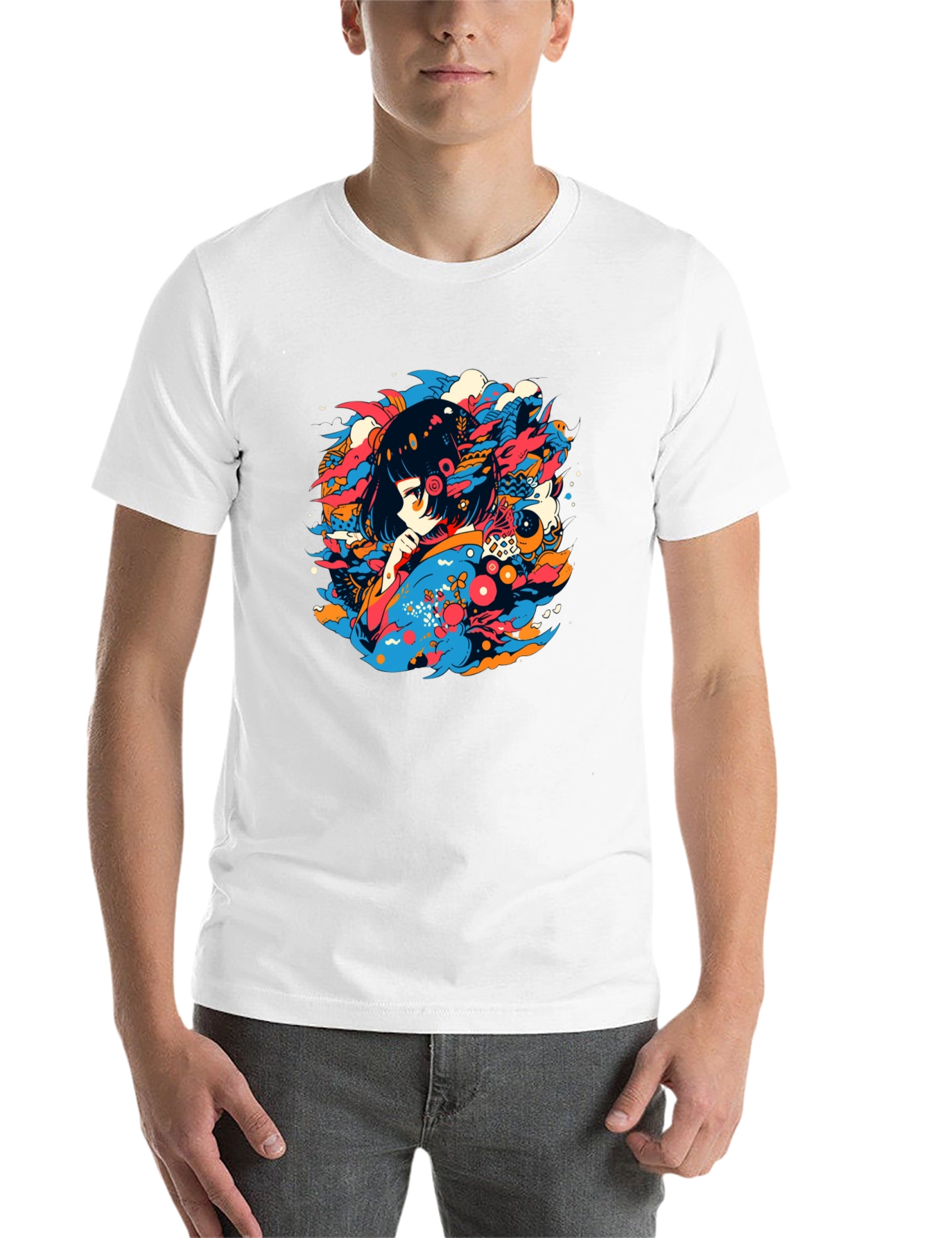 Anime Girl Graphic Tee - Unique Streetwear - 14