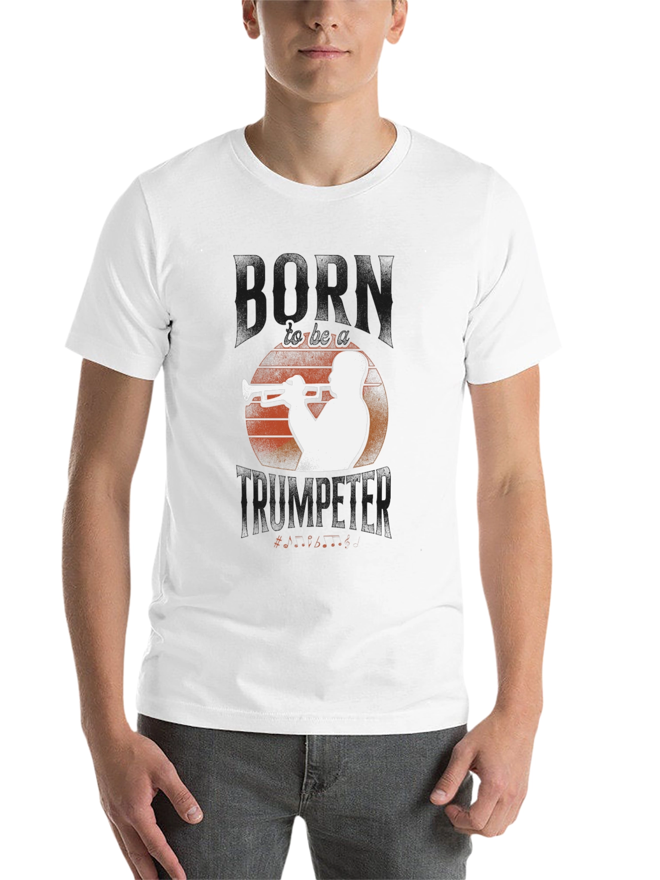 Black Horn Trumpeter Graphic Tee - Black view 14