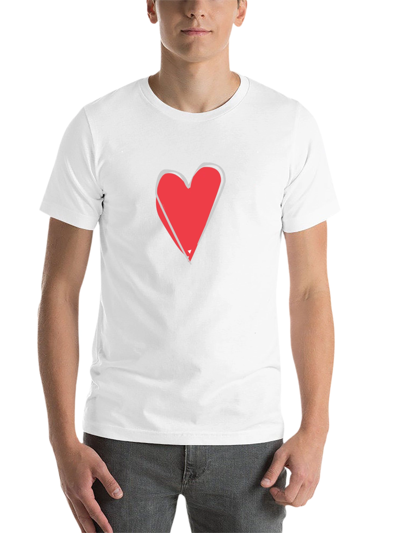 Black Heart Graphic Tee - Stylish Black Cotton T-Shirt view 14