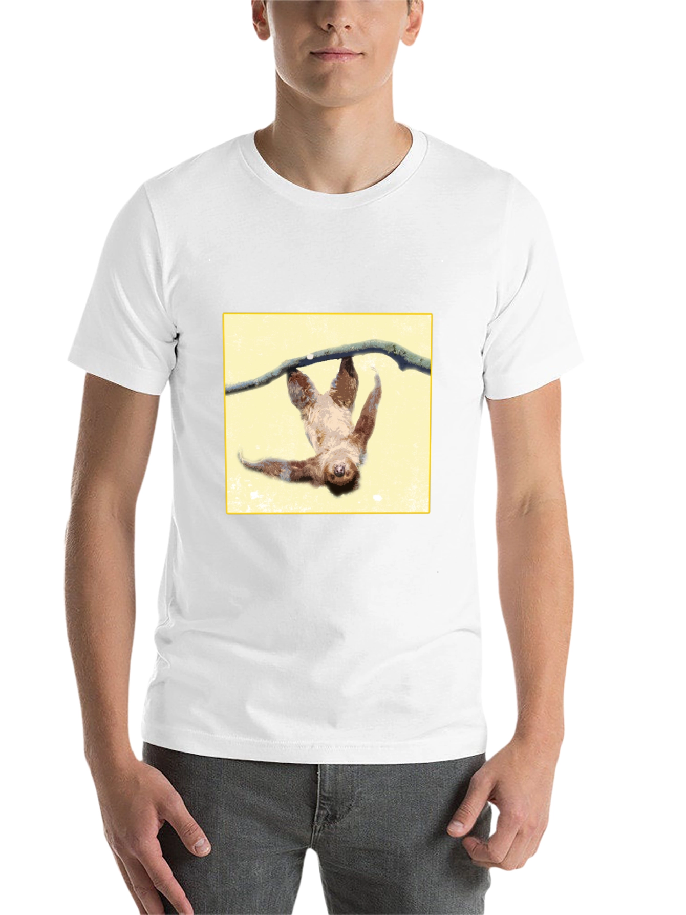 Black Sloth Hanging Around T-Shirt view 14