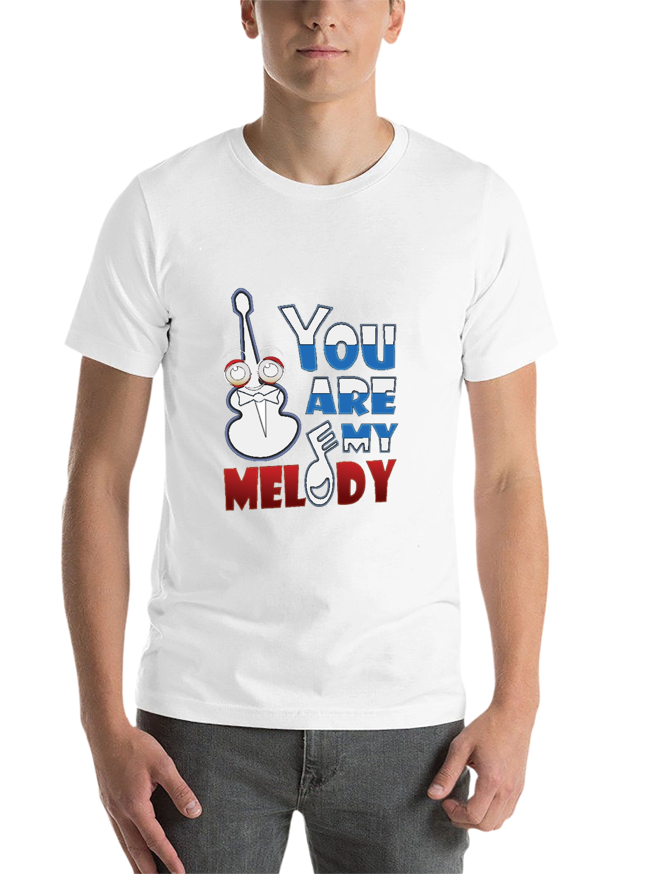 Black You Are My Melody Graphic T-Shirt view 14