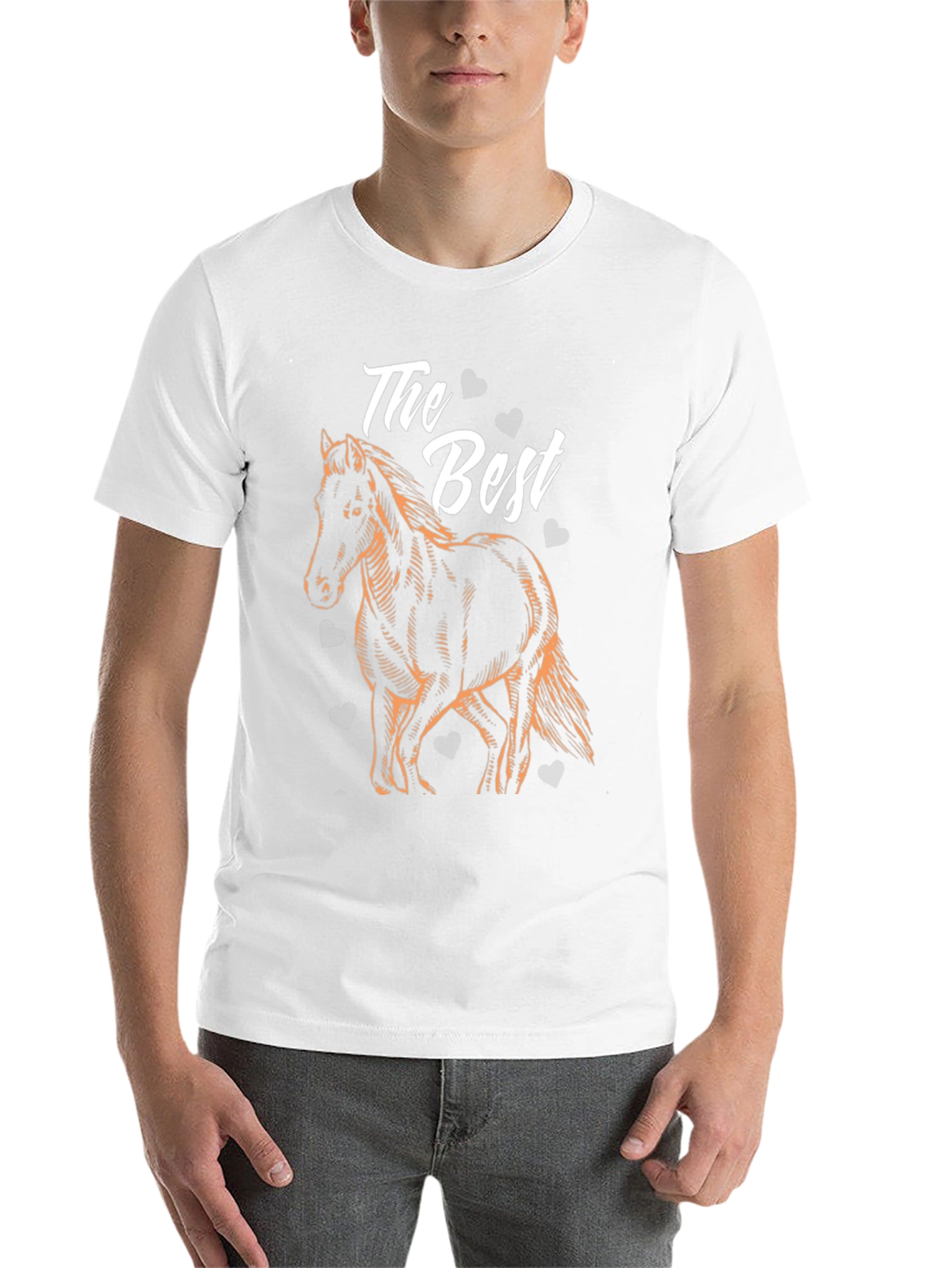 Black The Best Horse Graphic T-Shirt view 14