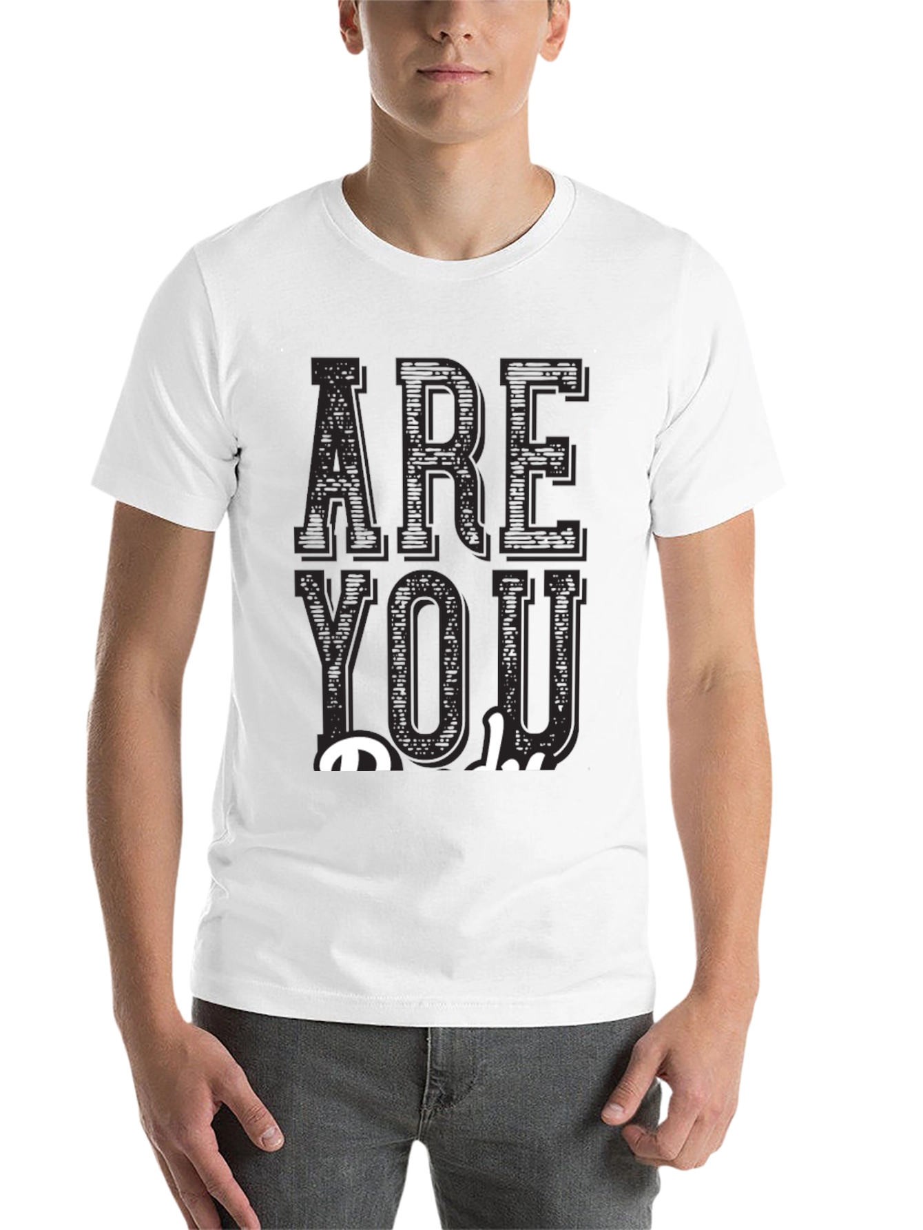 Black Are You Okay? Graphic Tee - Black Casual T-Shirt view 14