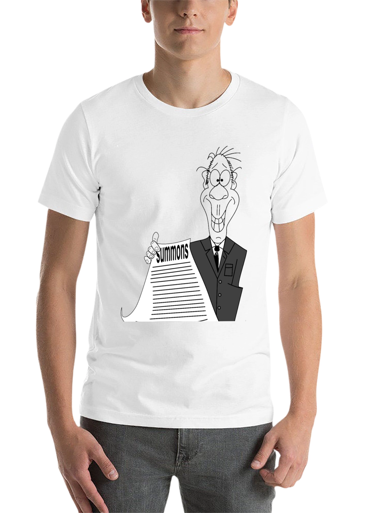 Black Cartoon Summons Black T-Shirt view 14