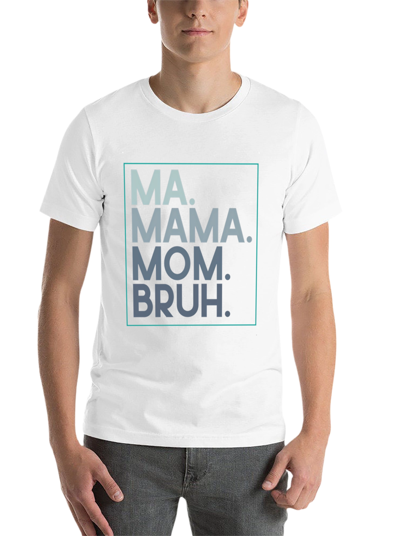Black Trendy Mama/Mom/Bruh Graphic Tee - Unisex Style view 14