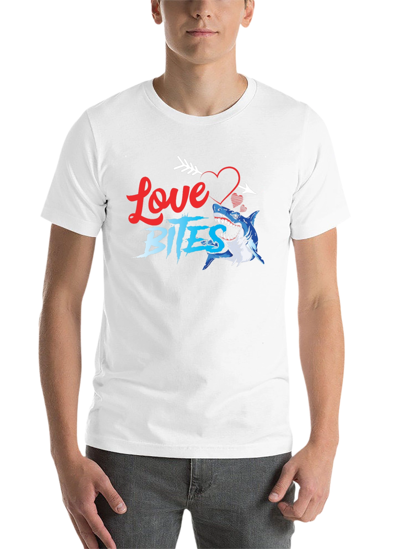 Black Love Bites Shark T-Shirt view 14