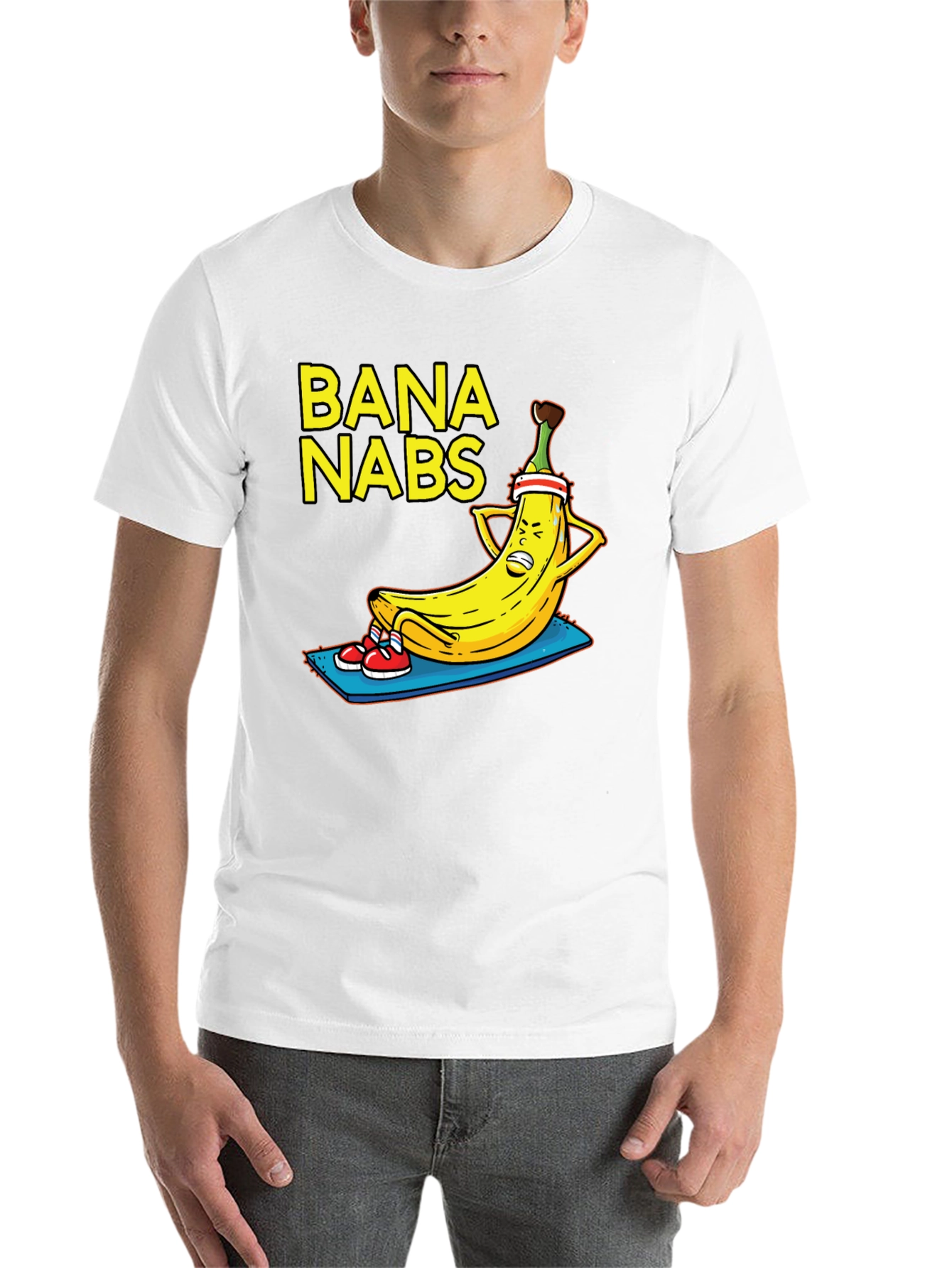Black Bana Nabs Funny Workout T-Shirt  view 14