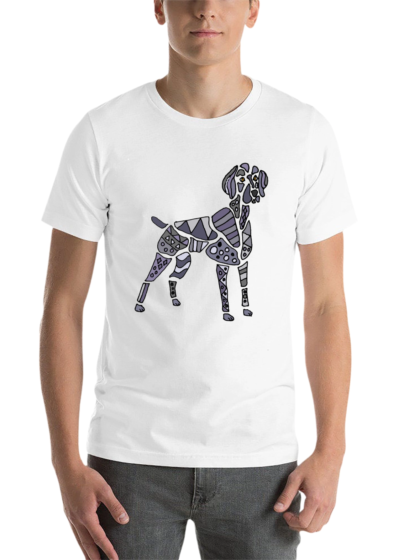Black Dog Graphic Print Black T-Shirt view 14