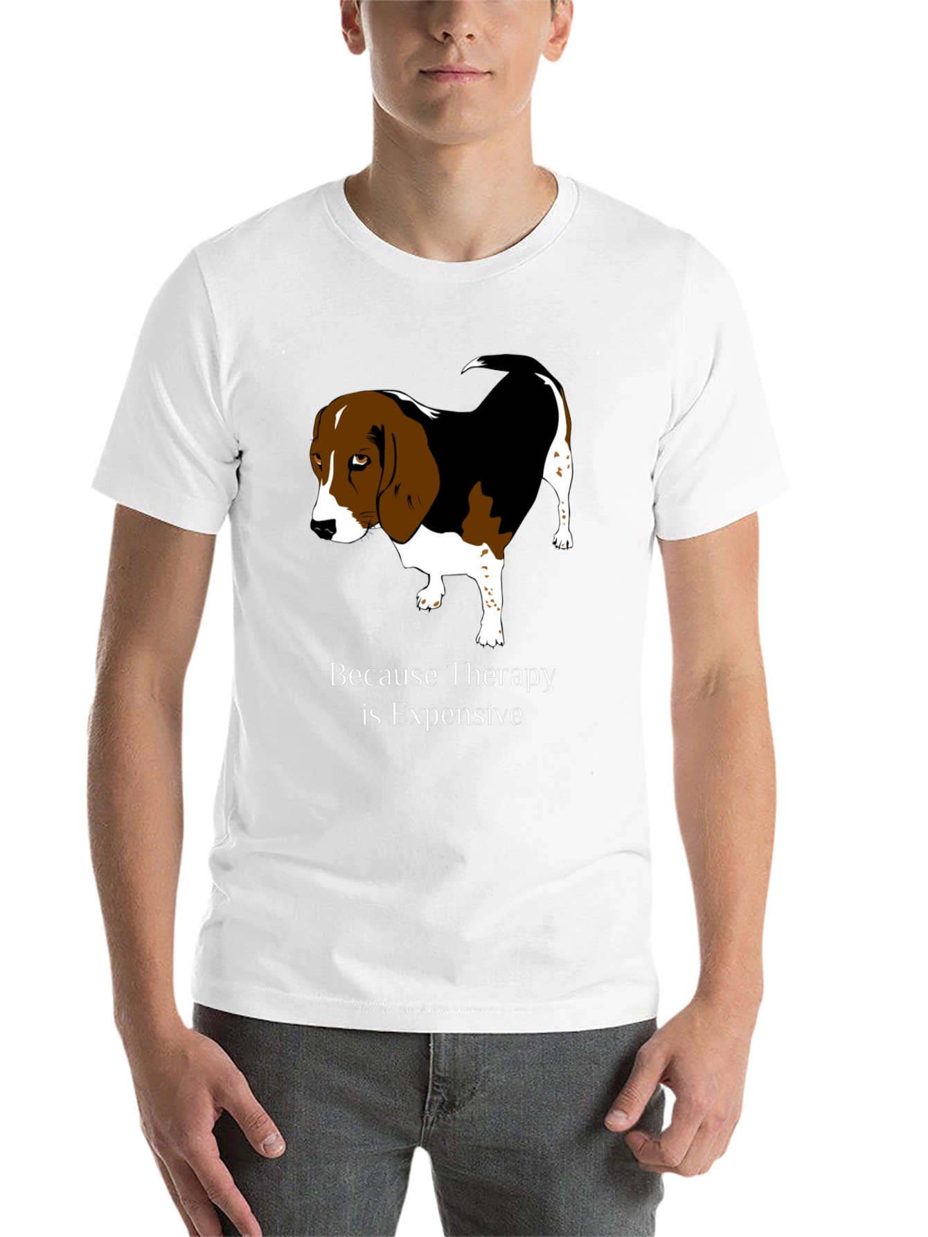 Black Dog Therapy T-Shirt - Because Therapy is Expensive view 14