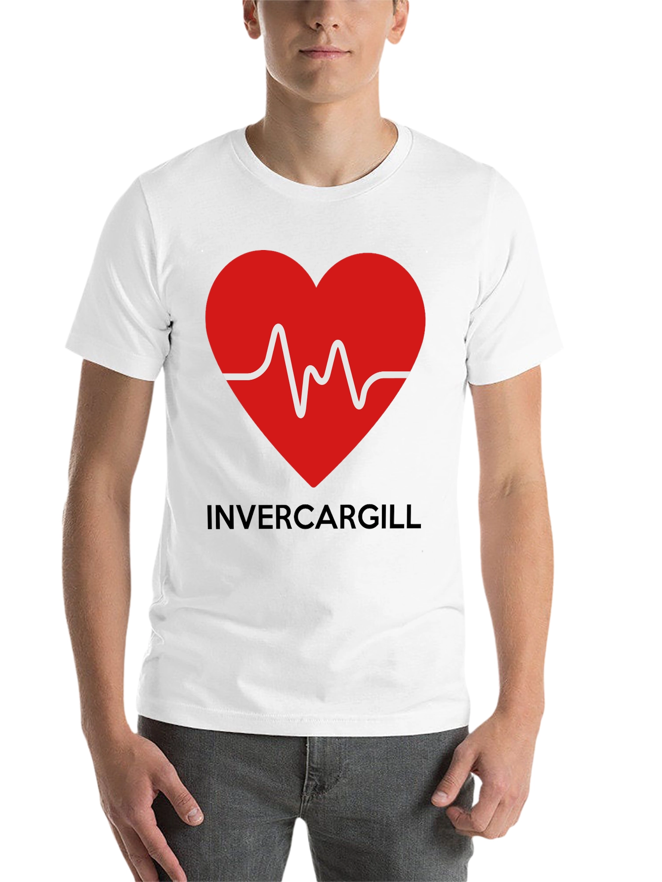 Black Invercargill Love Heartbeat Graphic Tee view 14