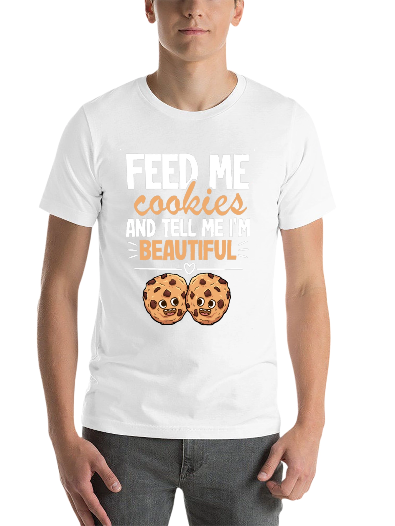 Black Feed Me Cookies T-Shirt view 14