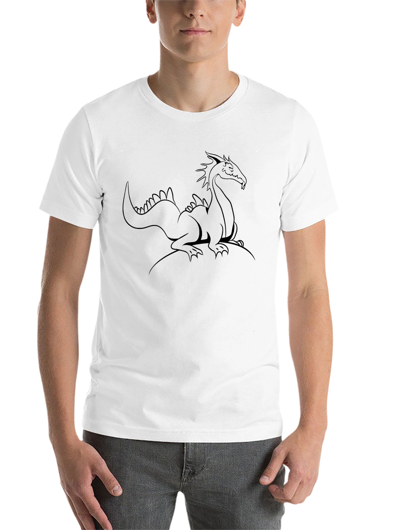 Black Dragon Graphic Tee - Men's Black T-Shirt view 14