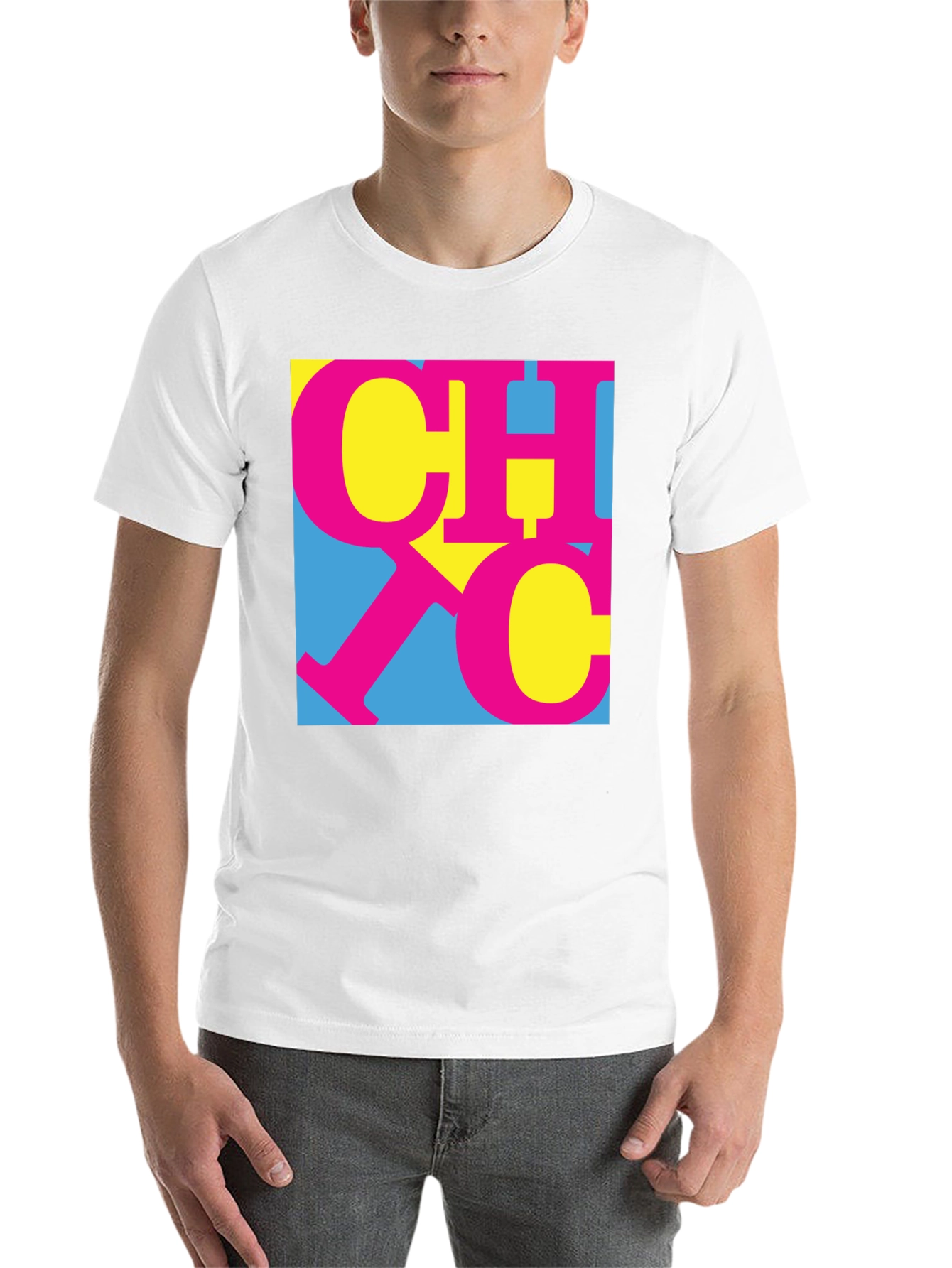 Black Retro CHIC Graphic Tee - Black Cotton Blend view 14