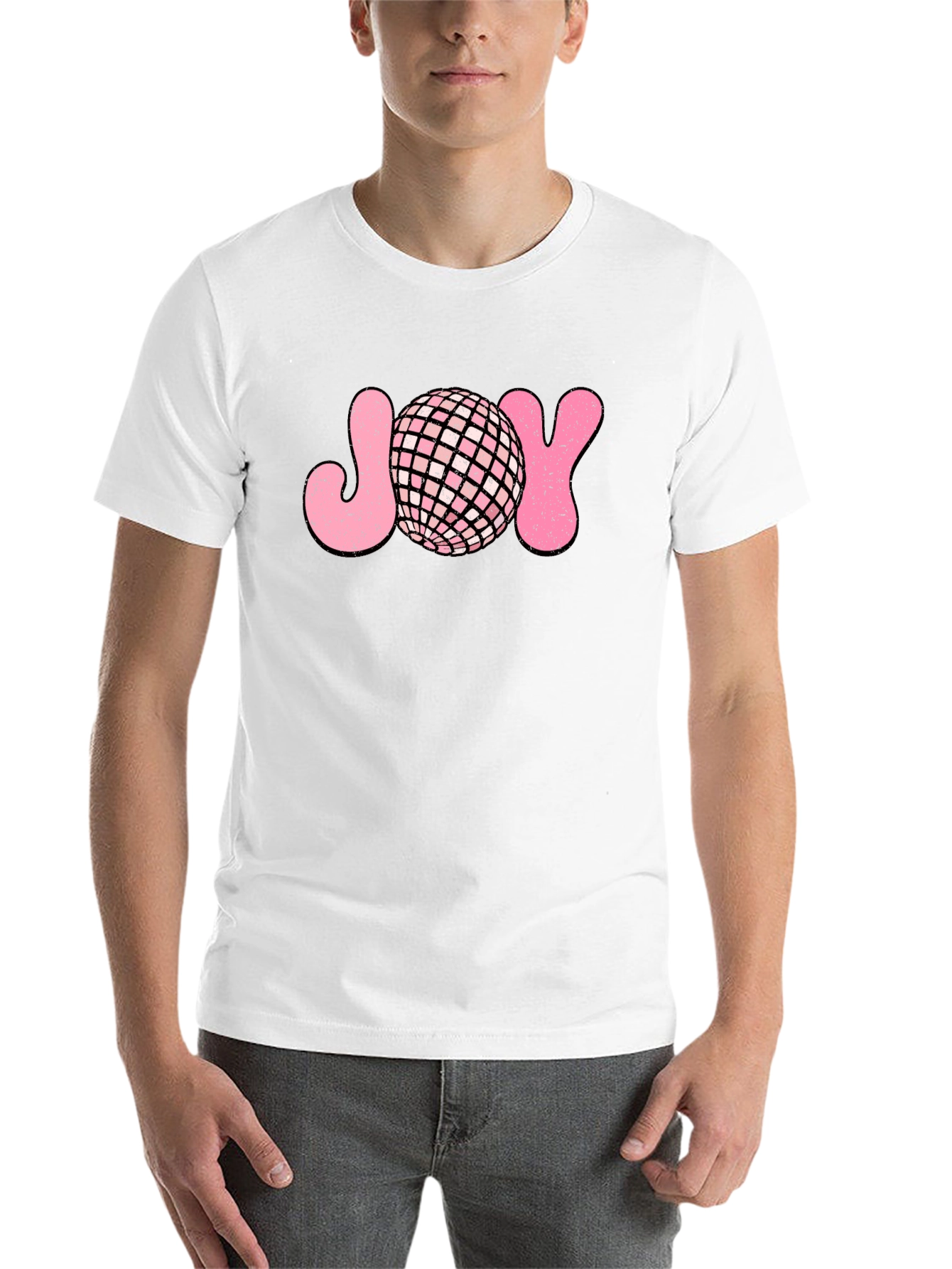 Black Retro Disco JOY T-Shirt view 14