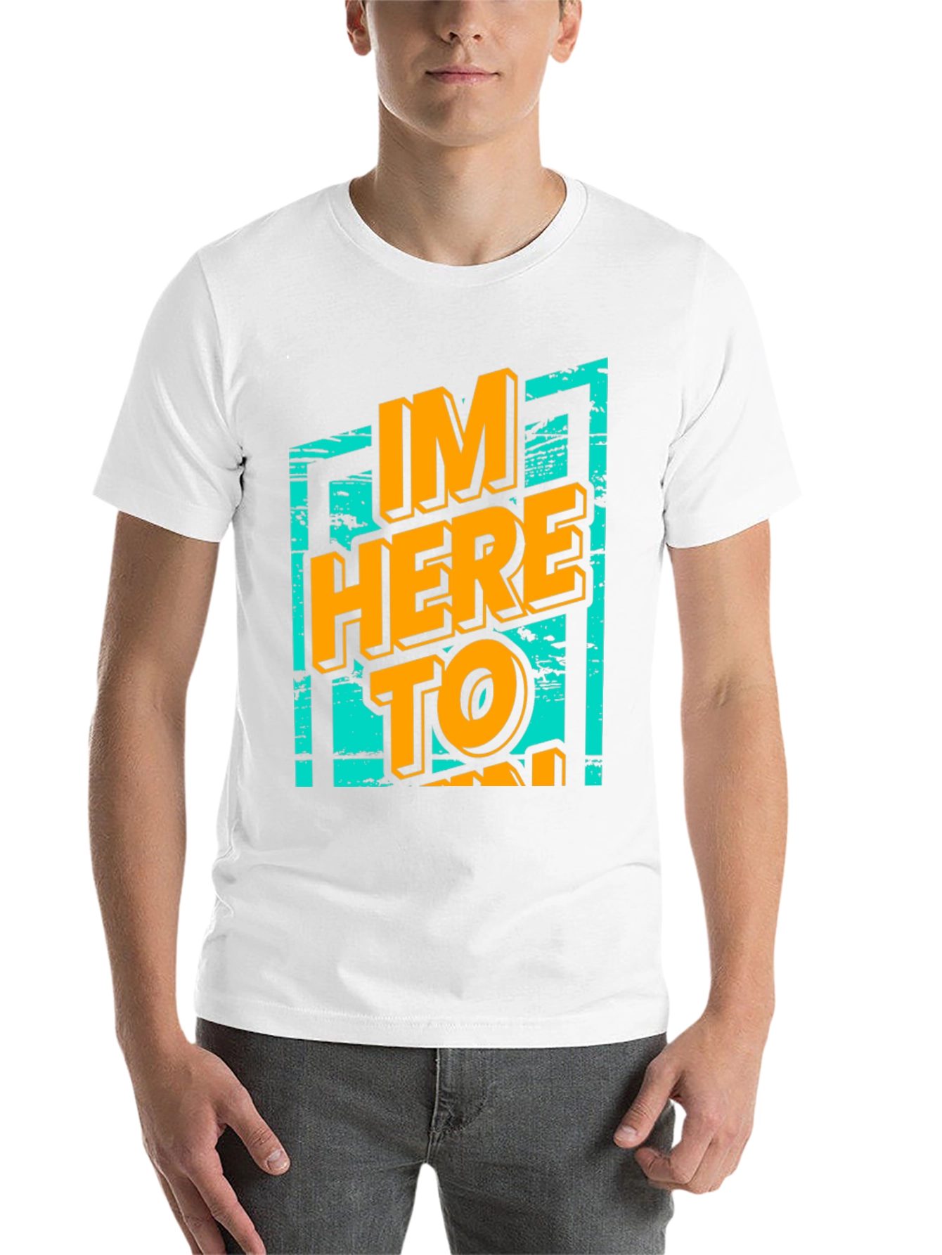 Black I'm Here to Party Graphic T-Shirt view 14