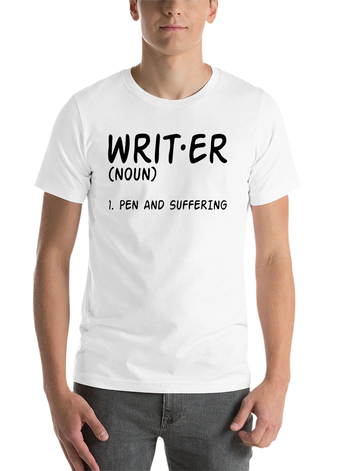 Black Writer Definition T-Shirt - Funny Novelist Tee view 14