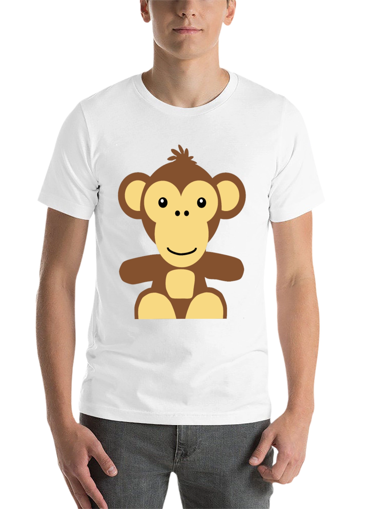 Black Monkey Graphic Black T-Shirt - Casual Wear view 14