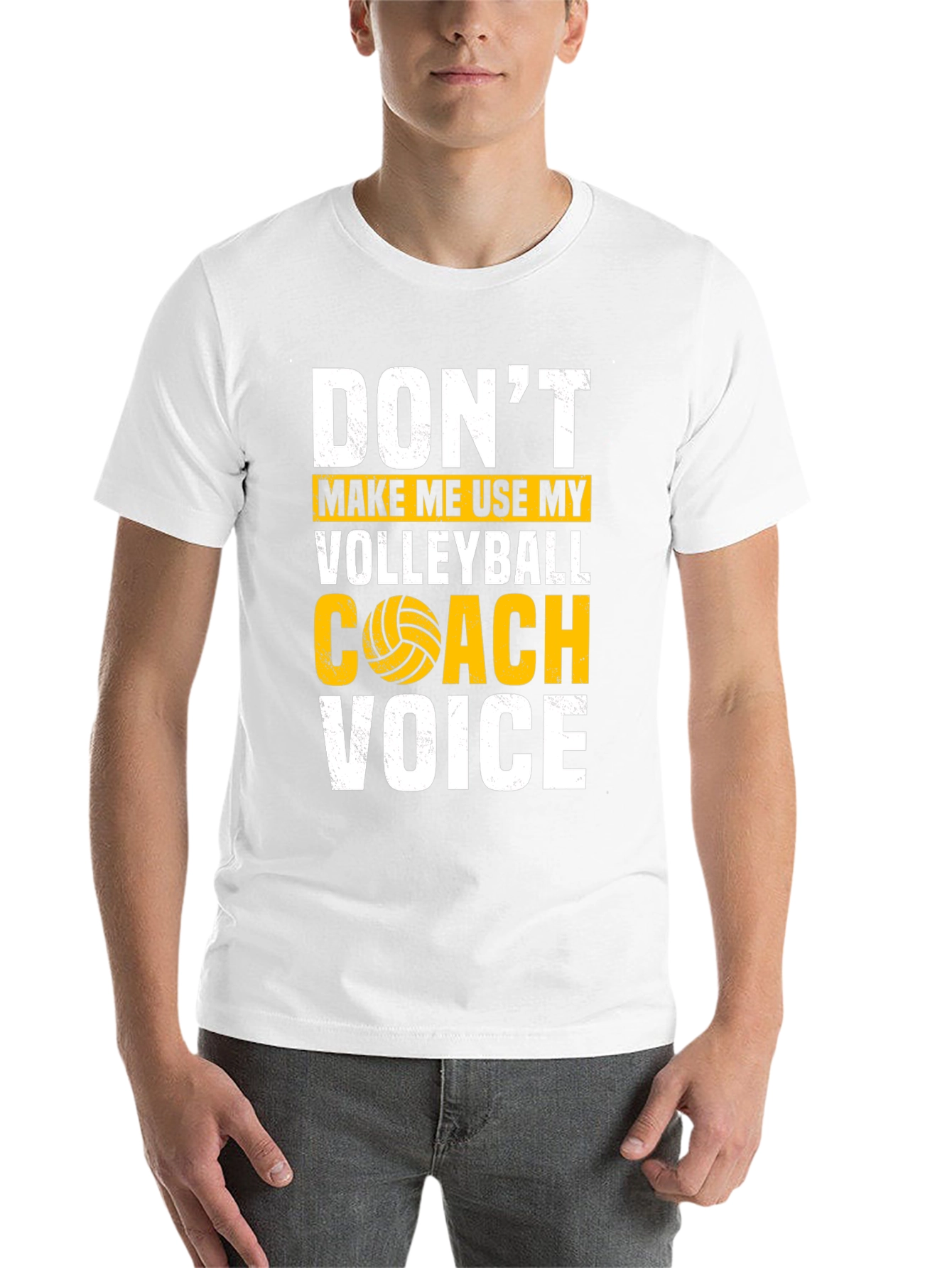 Black Volleyball Coach T-Shirt - Funny Warning Tee view 14