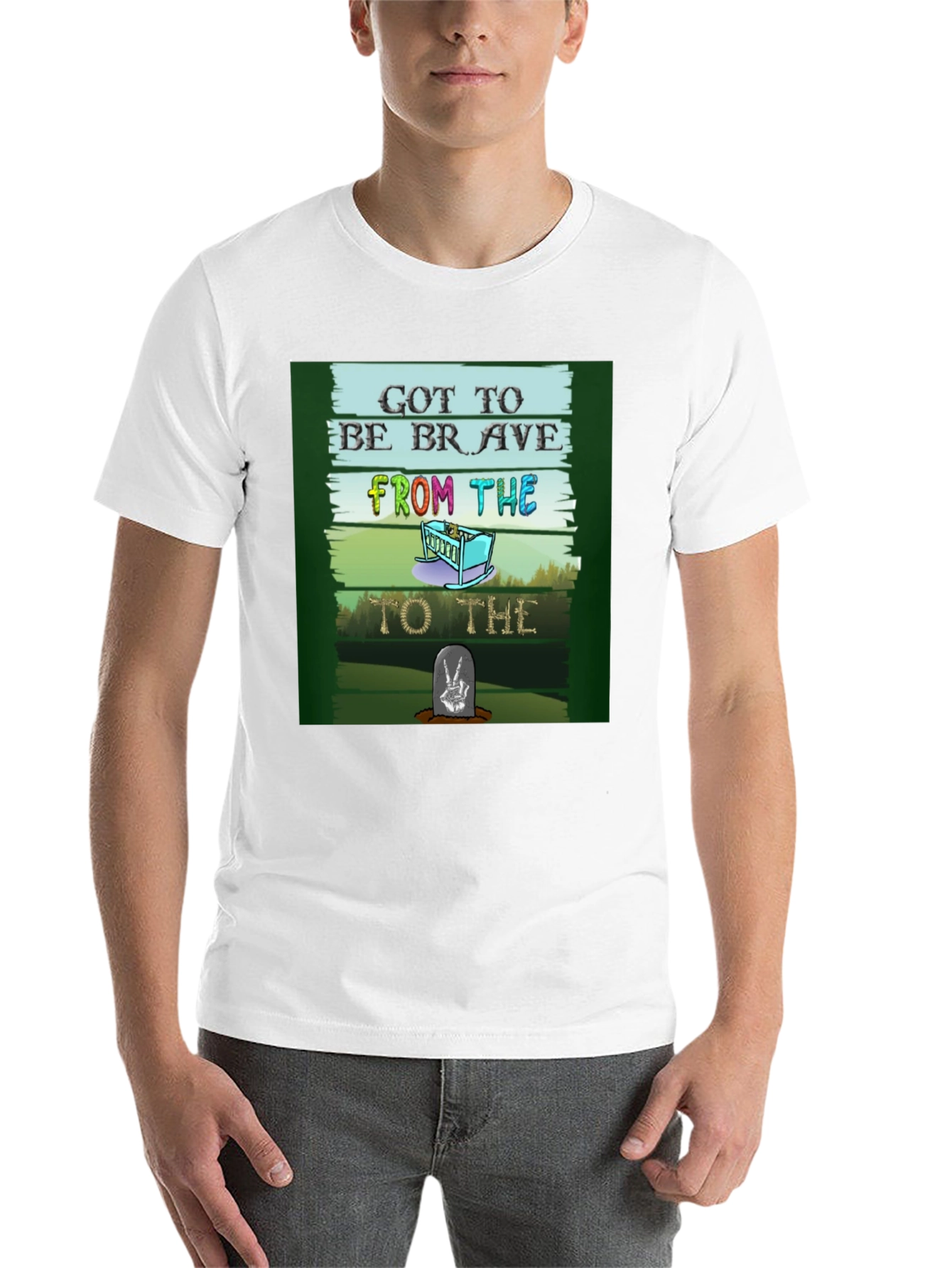 Black Got to be Brave T-Shirt view 14