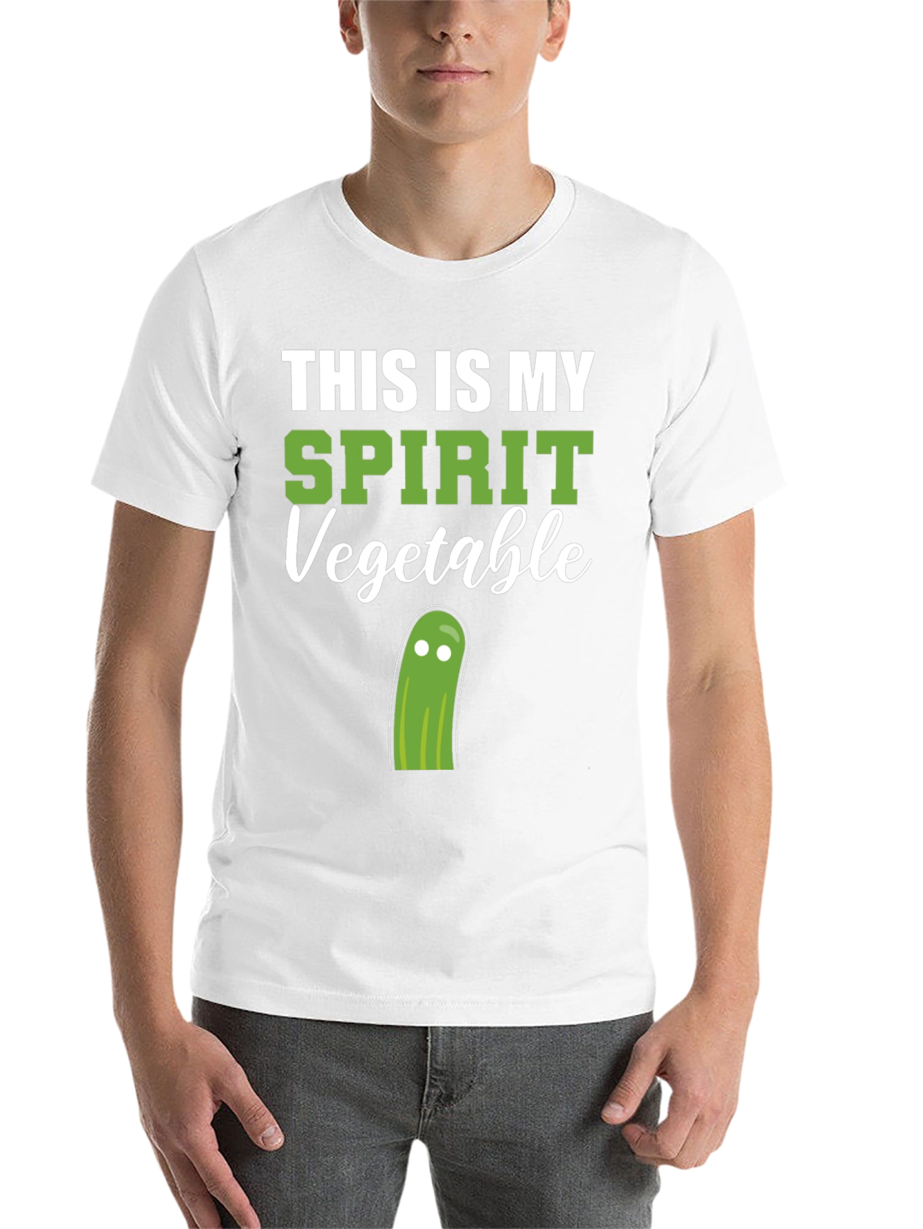 Black Spirit Vegetable T-Shirt - Funny Graphic Tee view 14