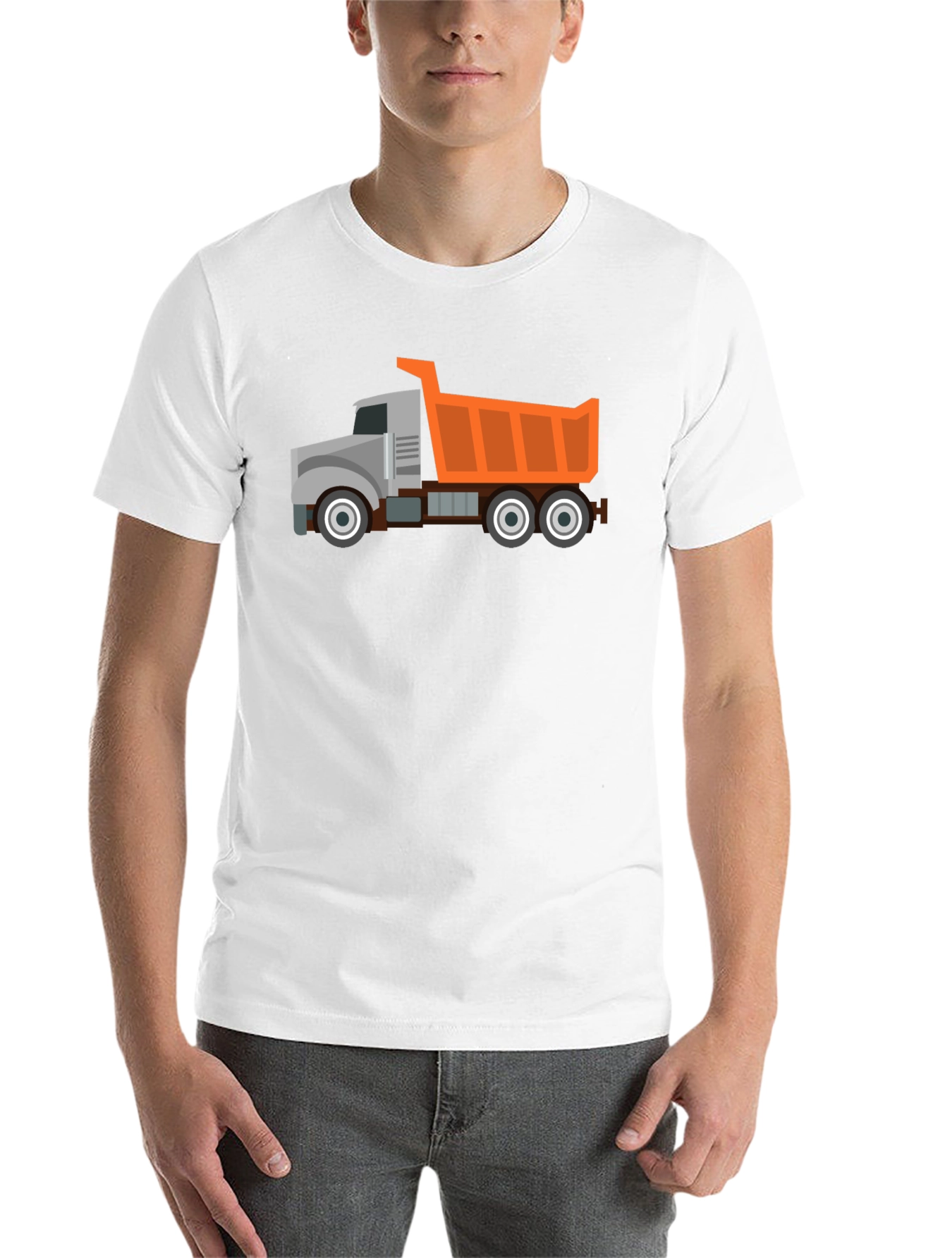 Black Dump Truck Graphic T-Shirt - Heavy Duty Fun! view 14