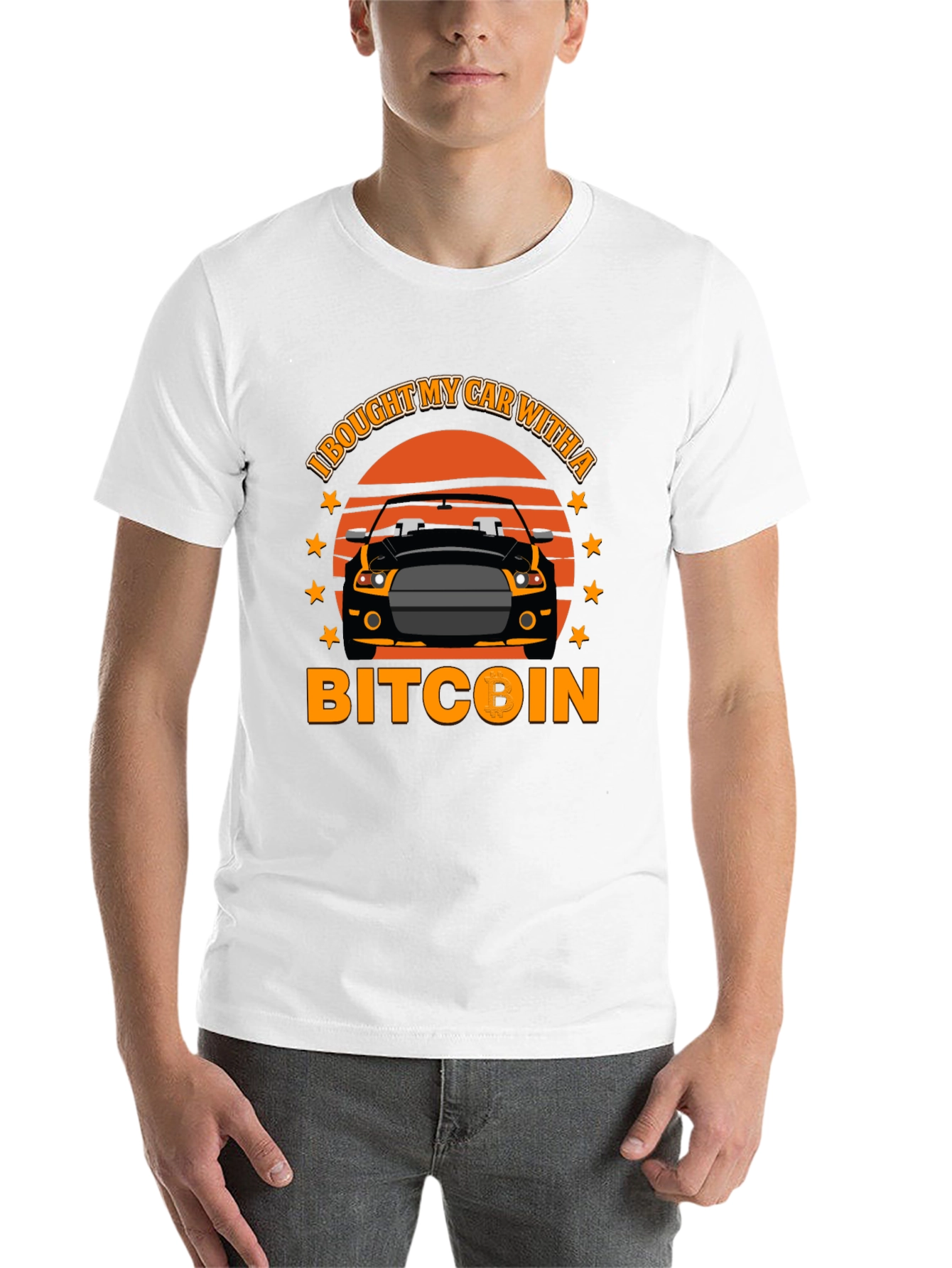 Bitcoin Car T-Shirt - Crypto Investor Tee - 14