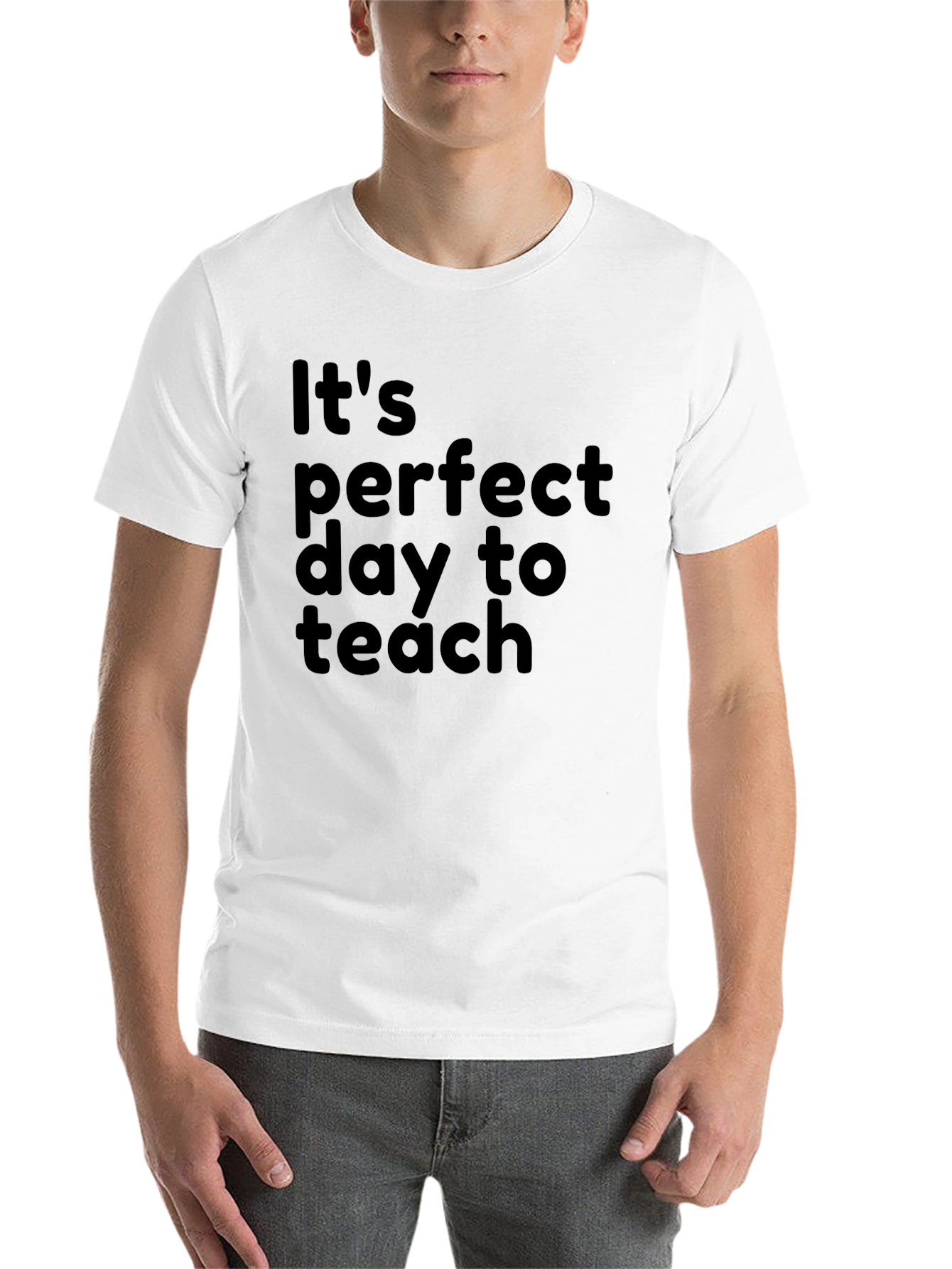 Black Perfect Day to Teach T-Shirt view 14