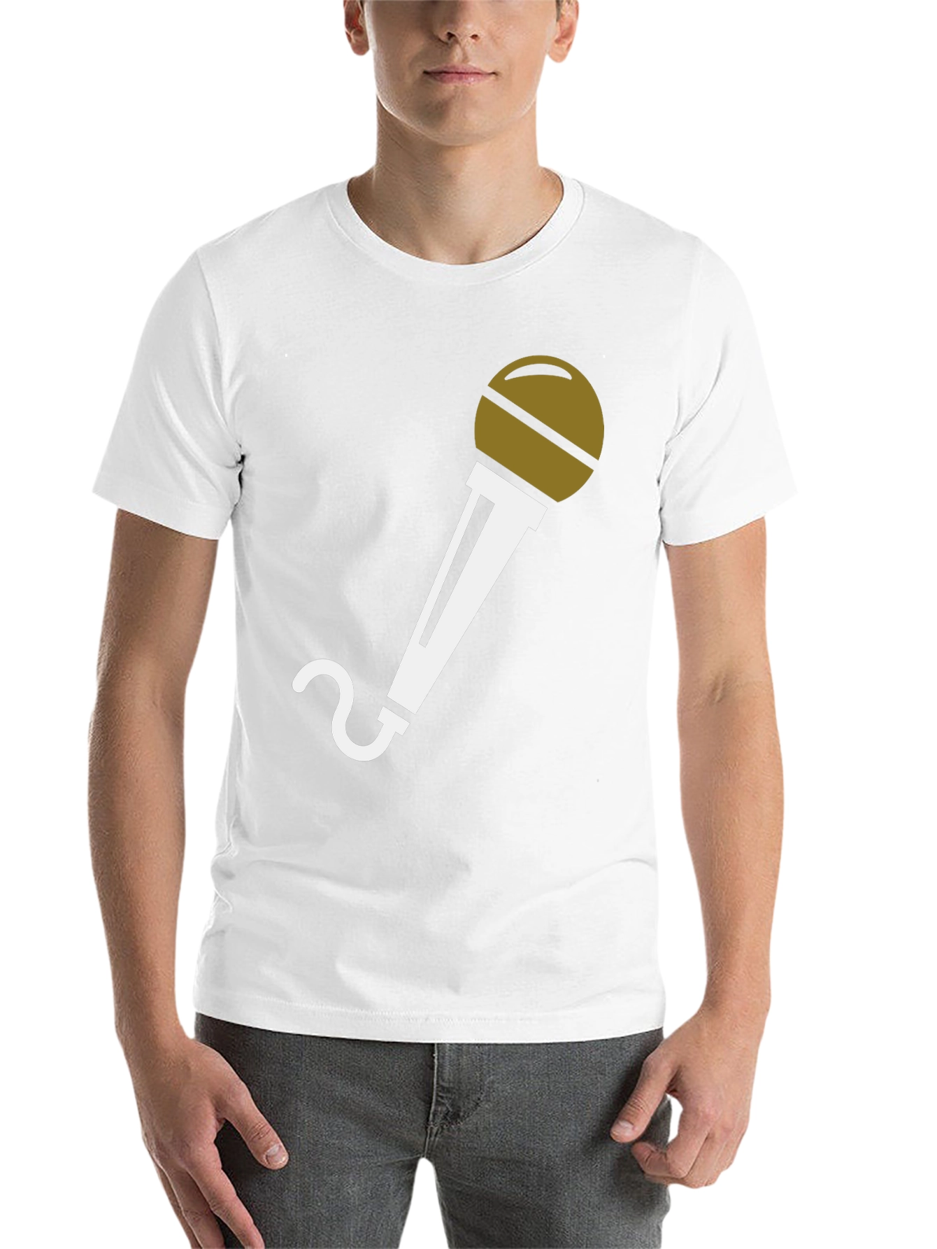 Black Microphone Graphic T-Shirt - Black view 14