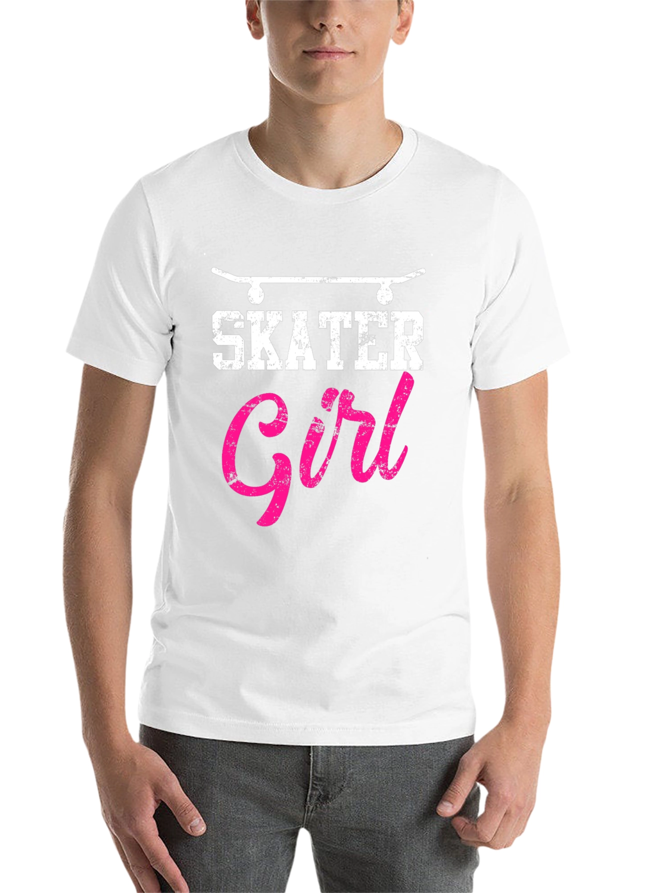 Black Skater Girl Graphic T-Shirt - Cool Skateboarding Tee view 14