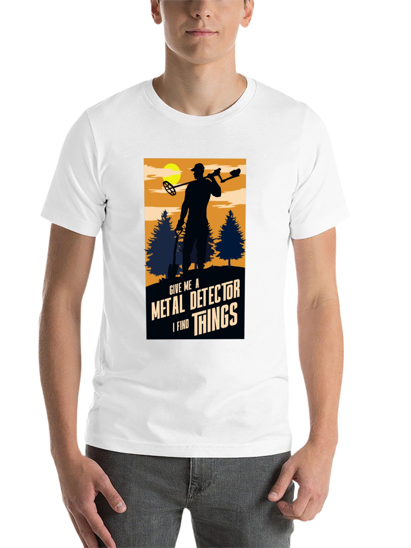 Black Metal Detector Enthusiast T-Shirt view 14