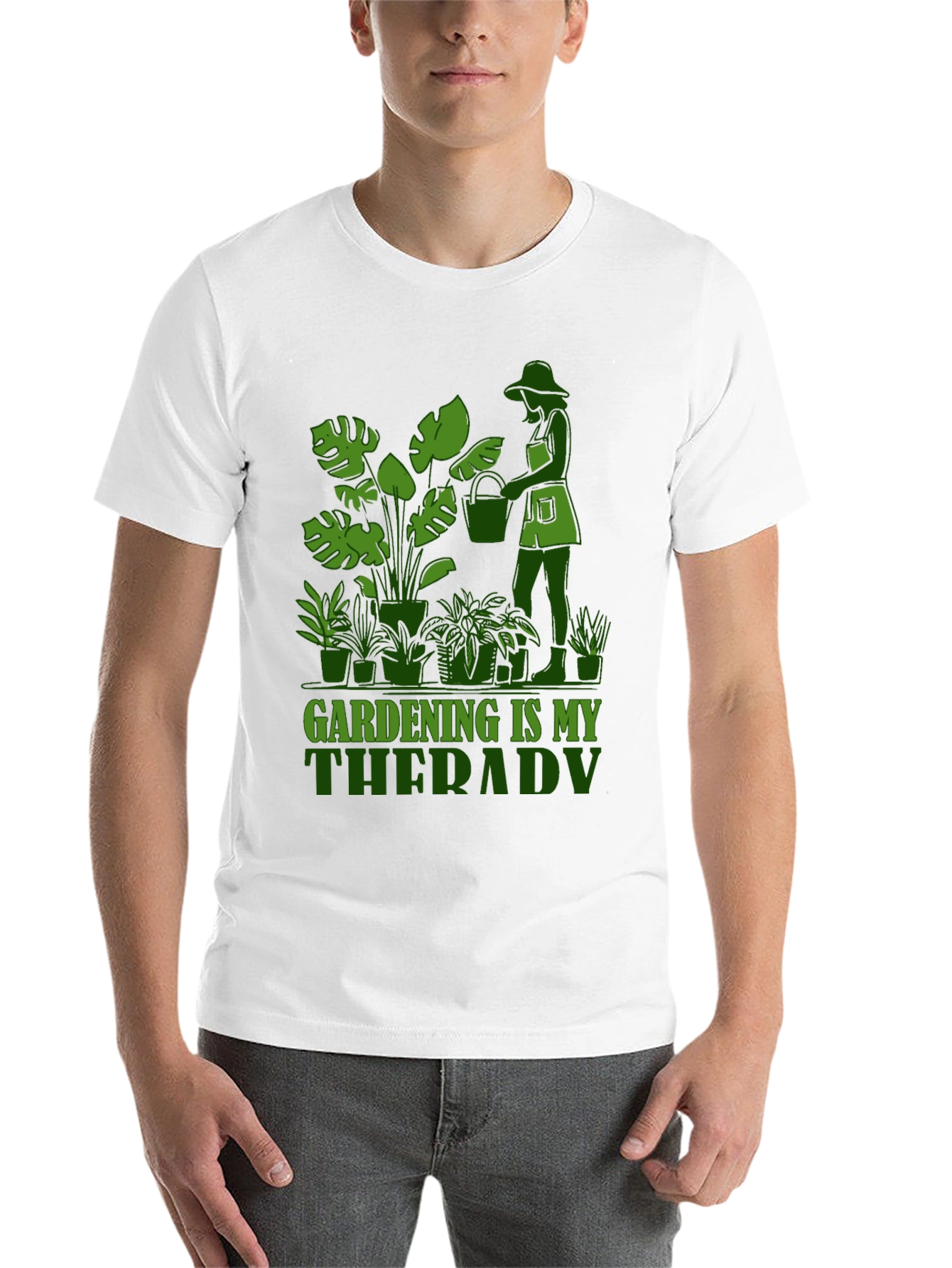 Black Gardening is My Therapy Graphic Tee view 14
