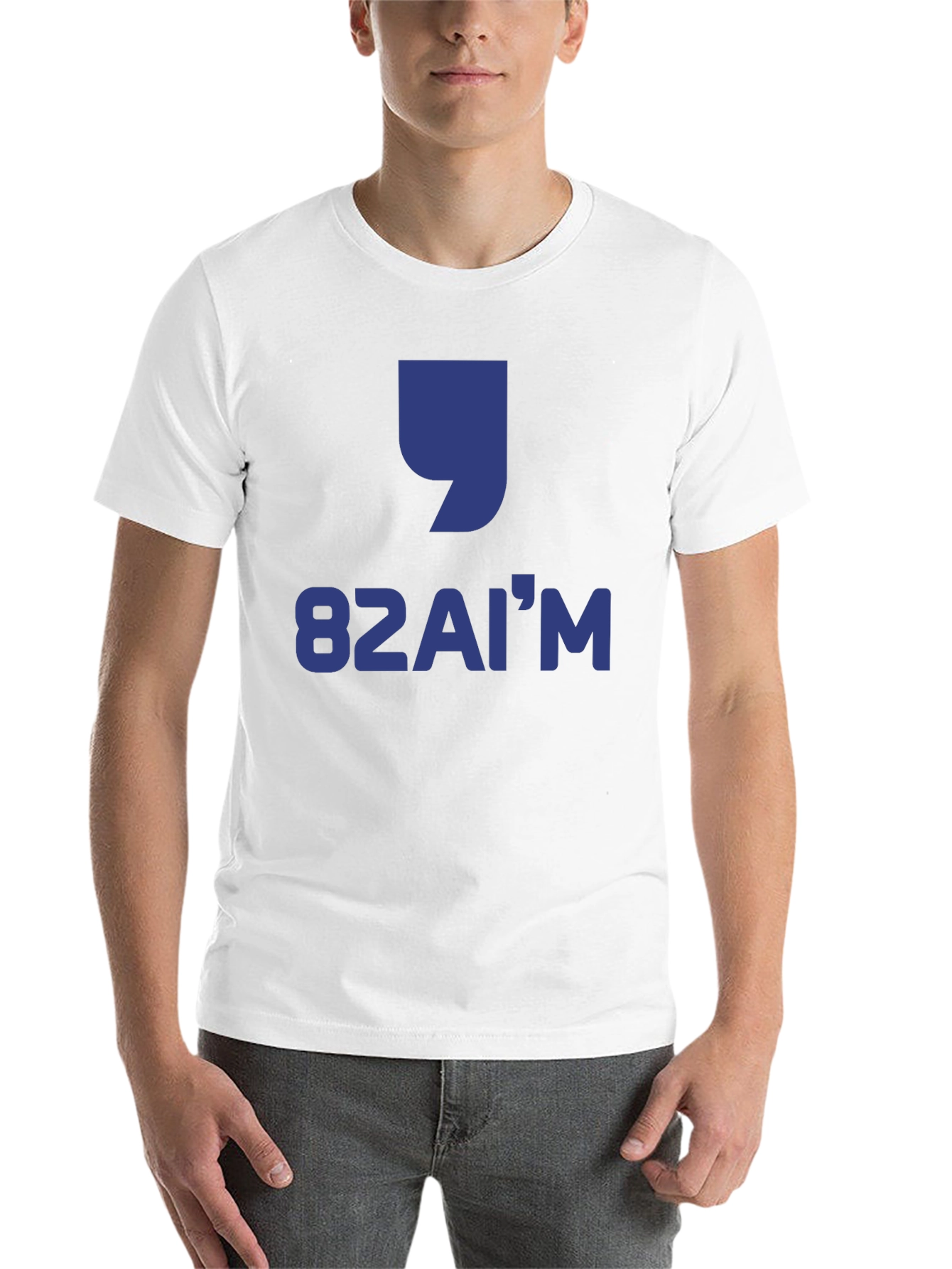 Black 82AI'M Graphic Tee -  Modern Design view 14