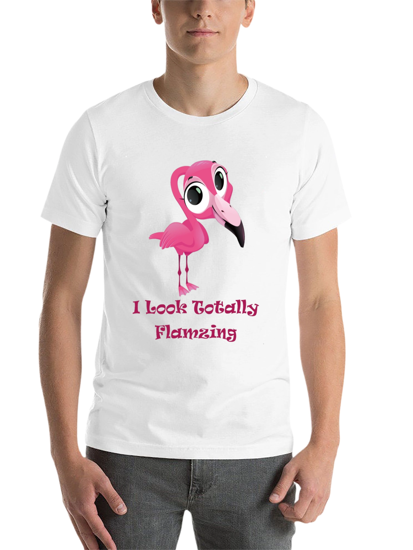 Black Flamingo Graphic Tee - Totally Flamazing T-Shirt view 14