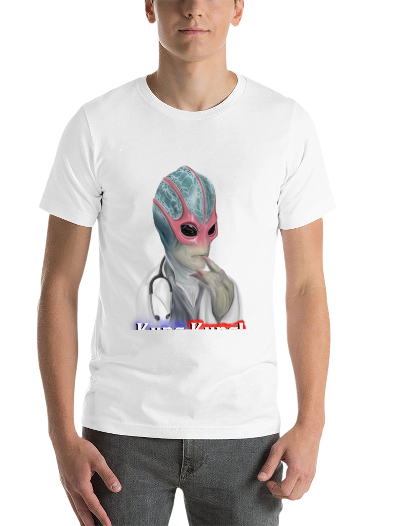 Black Alien Doctor T-Shirt - Medical Humor Tee view 14
