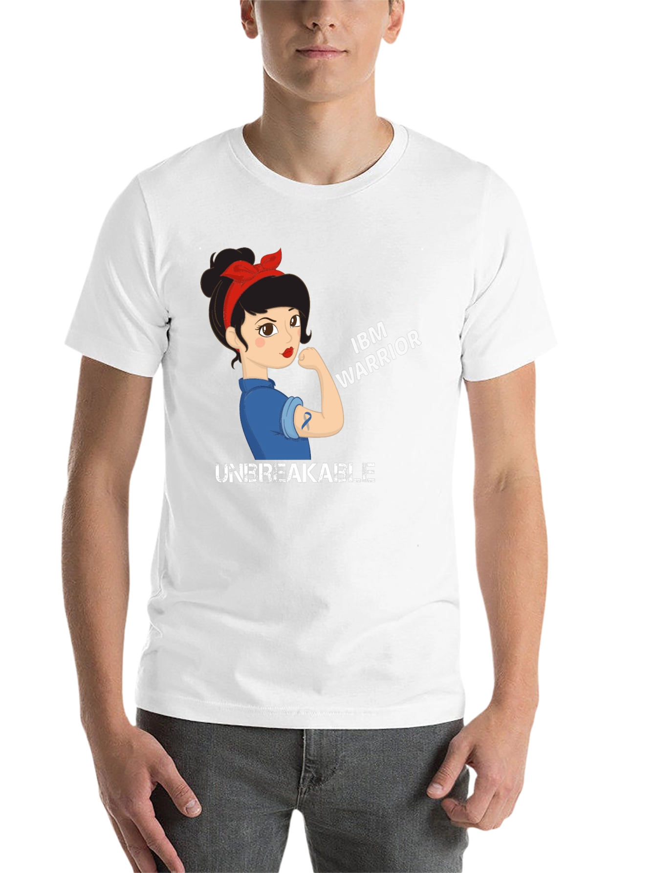 Black IBM Warrior Graphic Tee - Unbreakable Design view 14