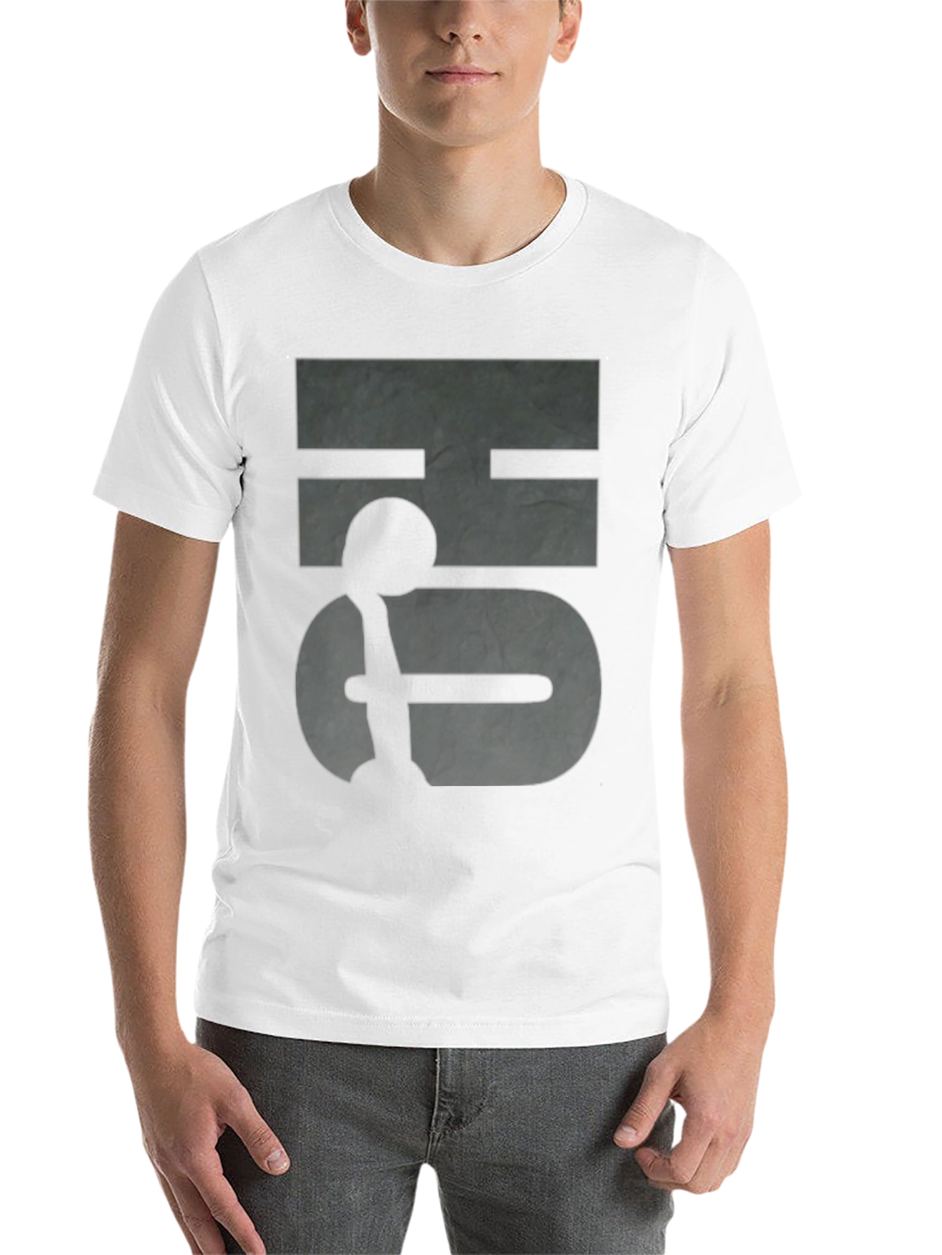 Black Abstract Graphic Print Black T-Shirt view 14