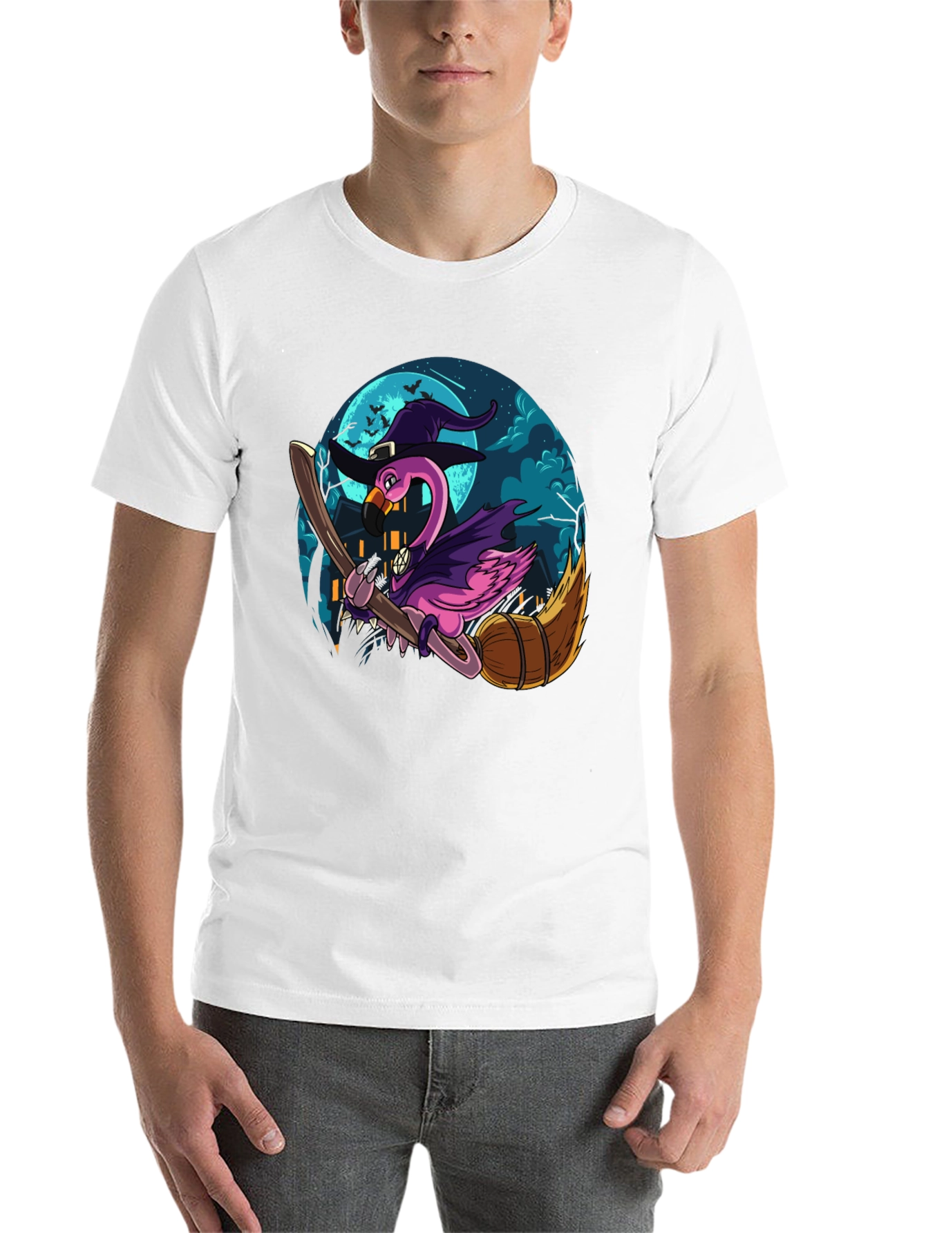 Black Witch Flamingo Graphic Tee view 14
