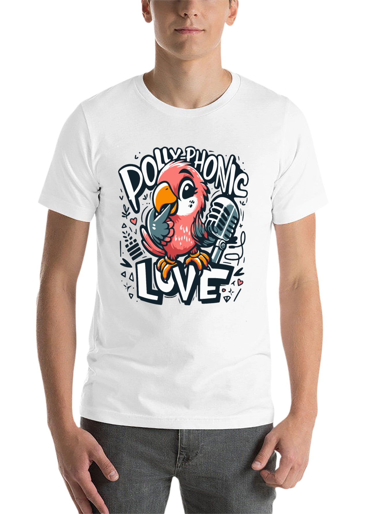 Black Polly-Phonic Love T-Shirt view 14