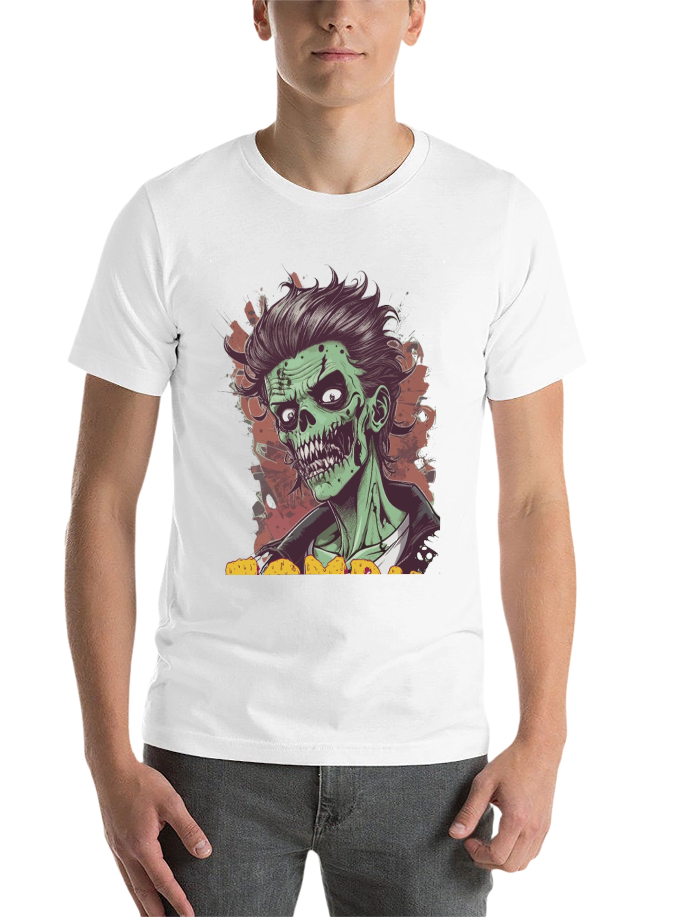Black Zombie Taco Lover T-Shirt - Spooky Graphic Tee view 14