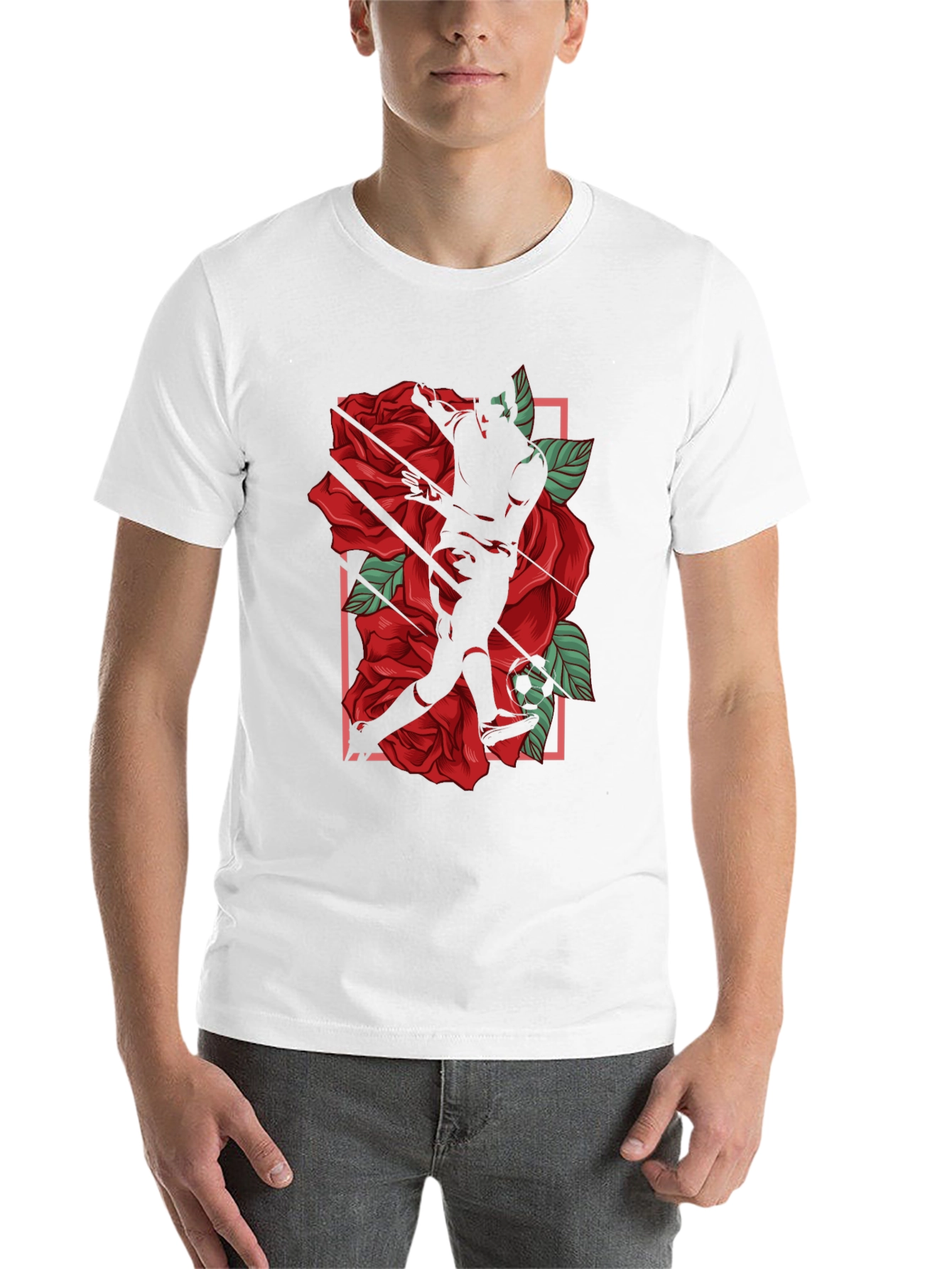 Black Rose Baseball Graphic T-Shirt view 14