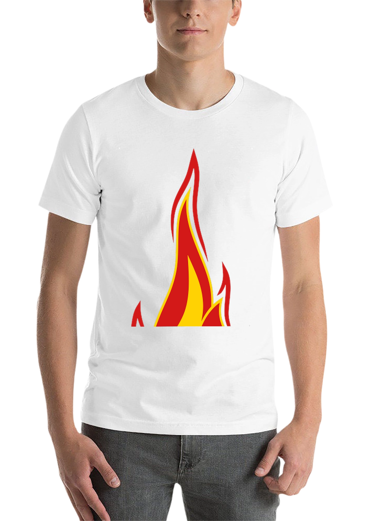 Black Flame Graphic Black T-Shirt view 14