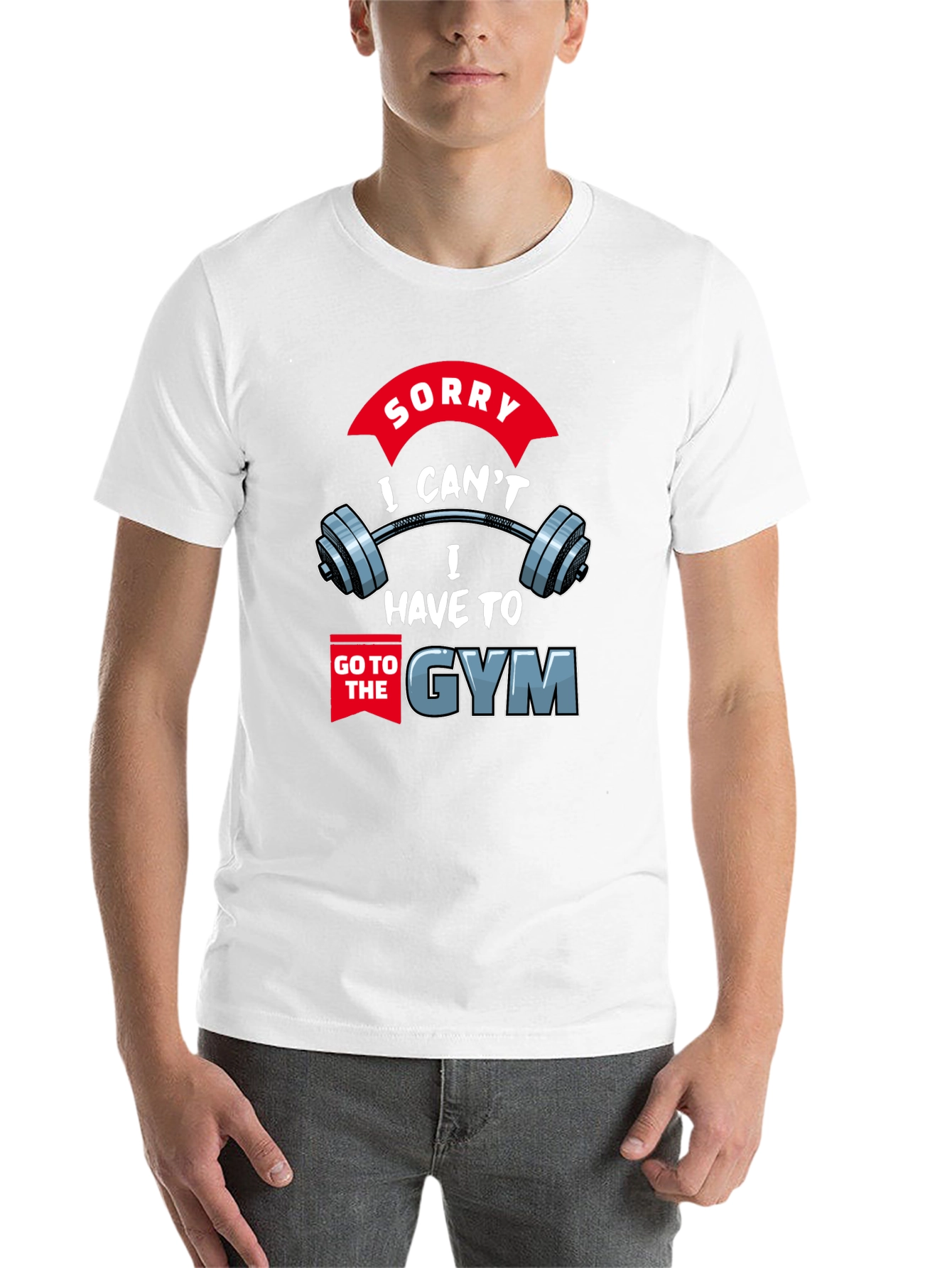 Black Gym Excuse T-Shirt: Sorry I Can't, I Have to Go view 14
