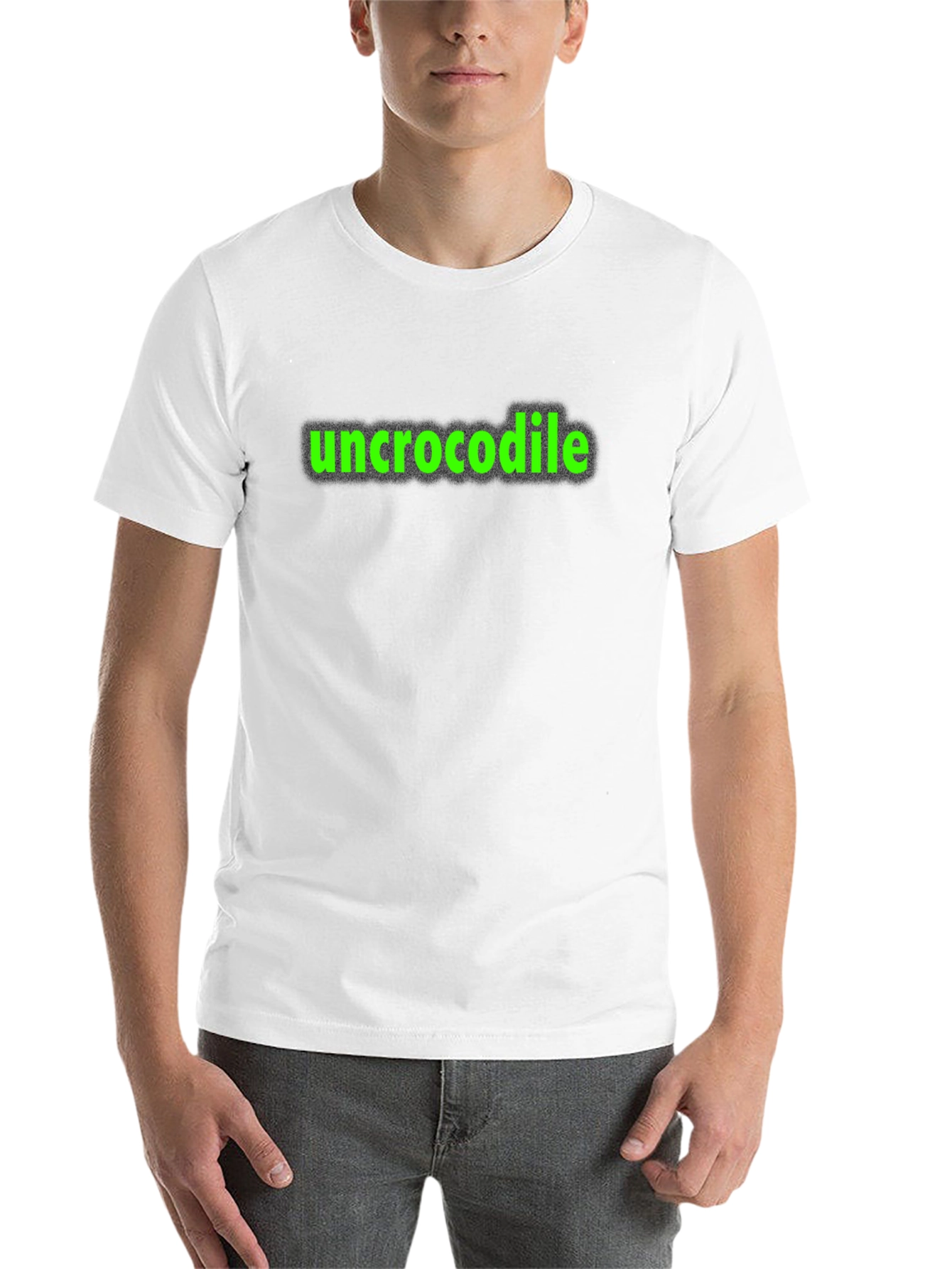 Black Uncrocodile Graphic Tee - Black Casual T-Shirt view 14