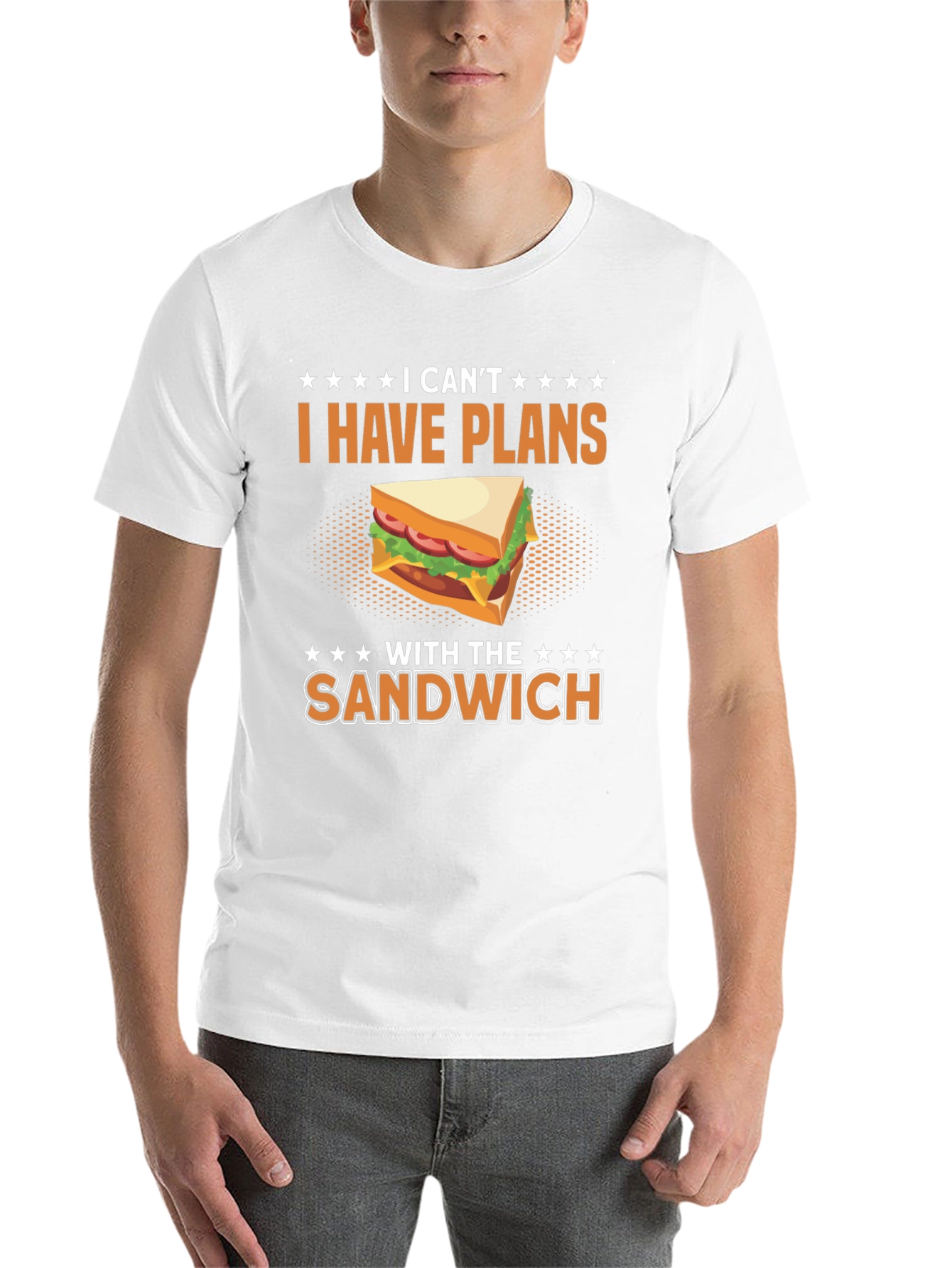 Black Funny "I Have Plans With The Sandwich" T-Shirt view 14
