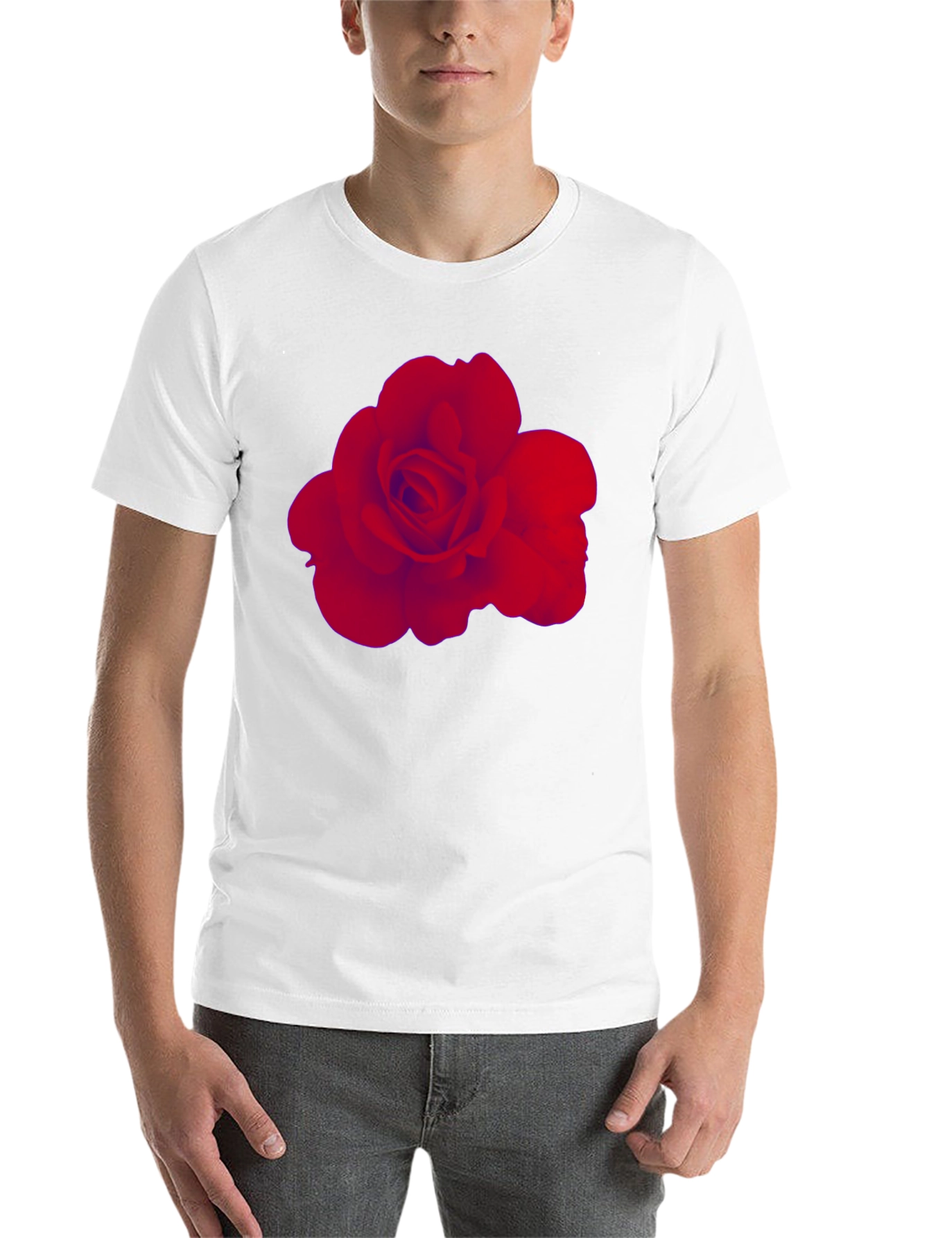 Black Rose Graphic Tee - Stylish Black Cotton T-Shirt view 14