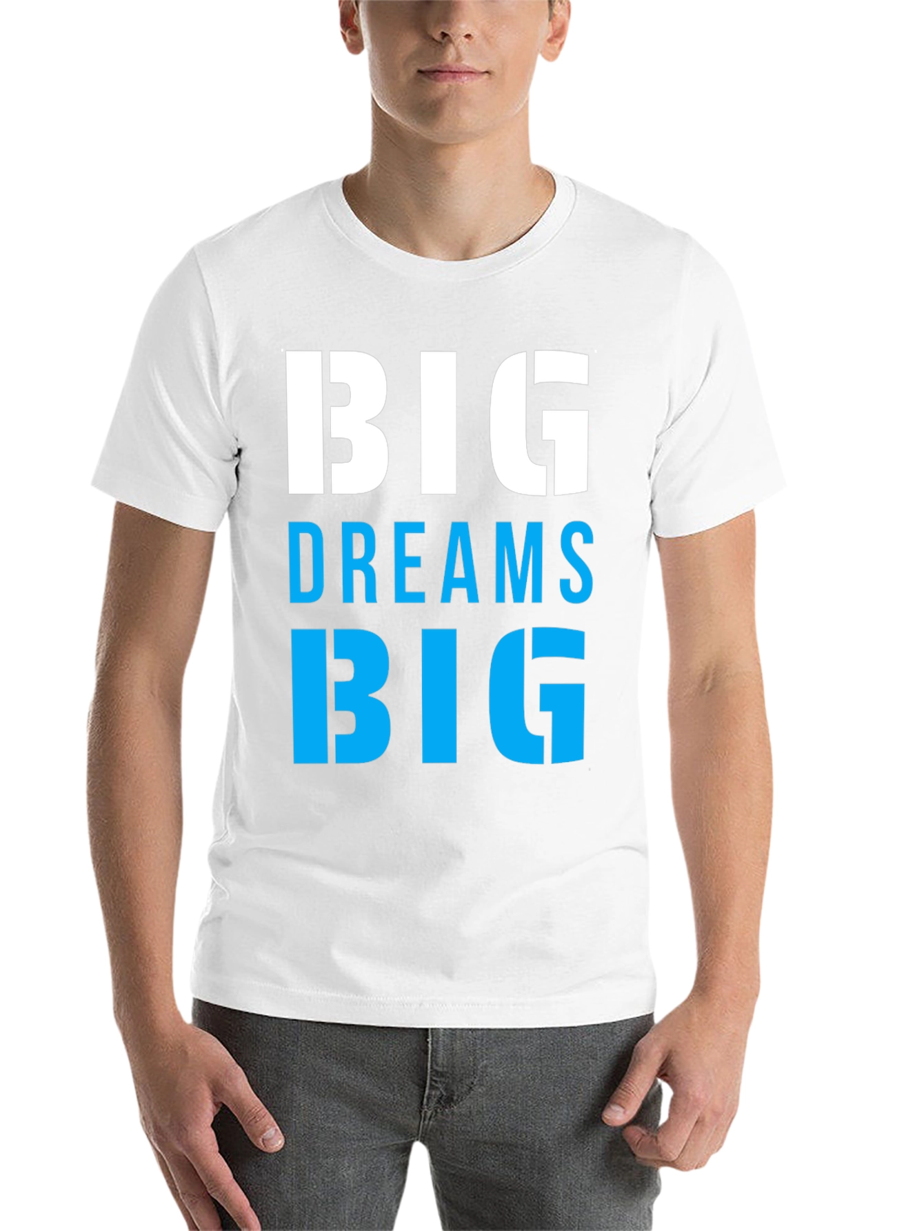 Black Big Dreams Big T-Shirt Motivation Tee view 14
