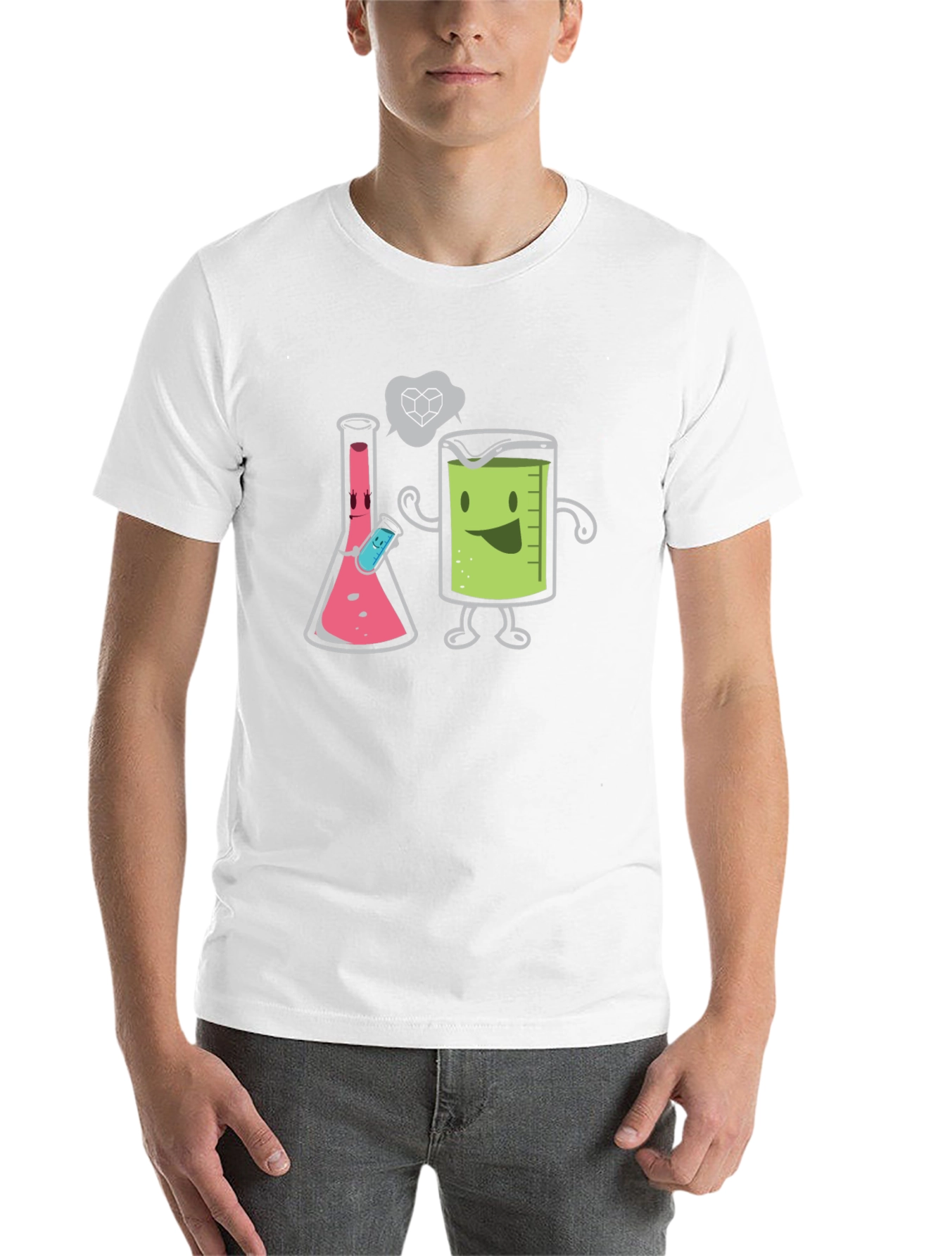 Science Humor T-Shirt - Beaker & Flask Chemistry Tee - 14