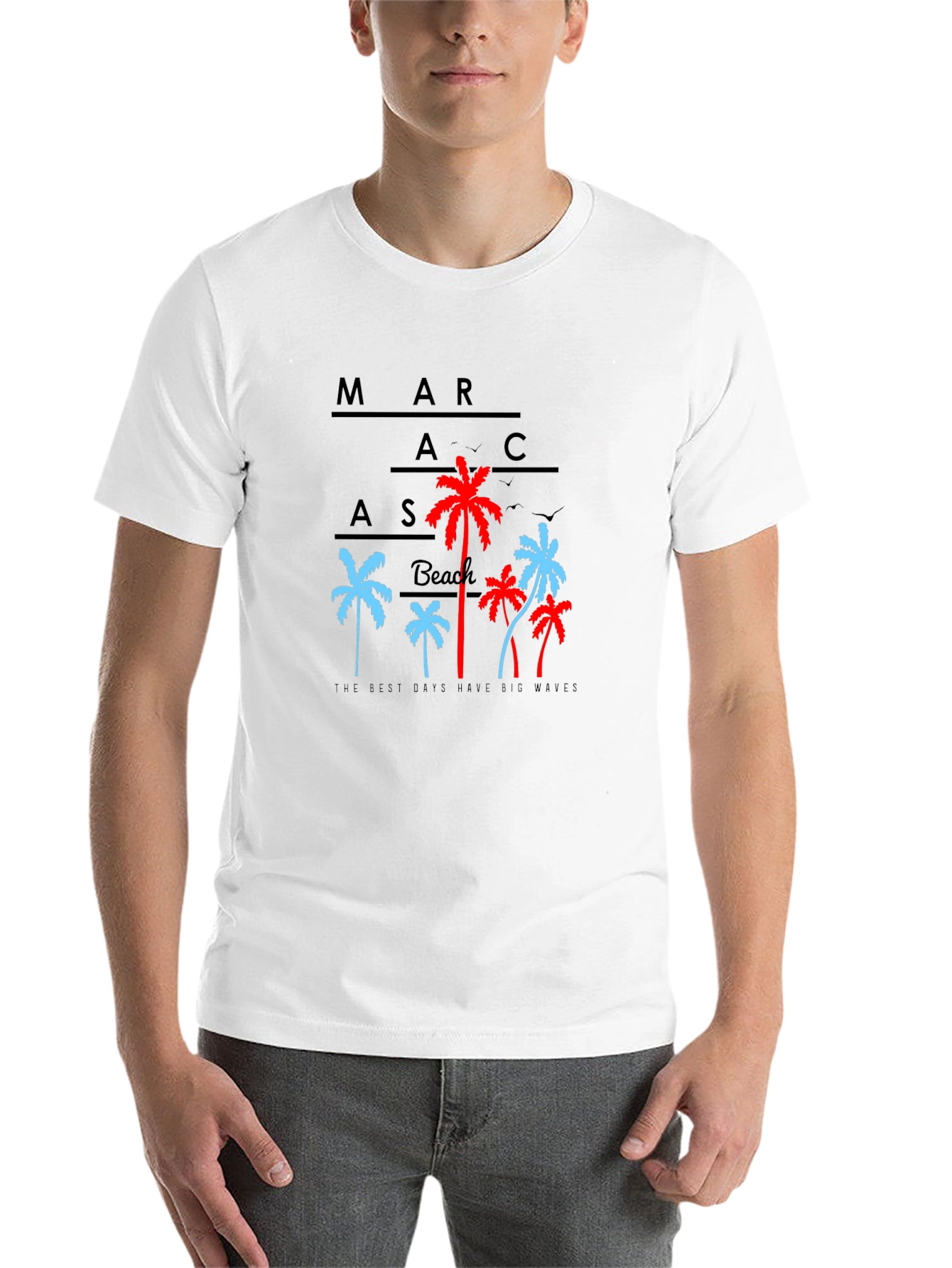 Black Marac Beach Graphic T-Shirt view 14